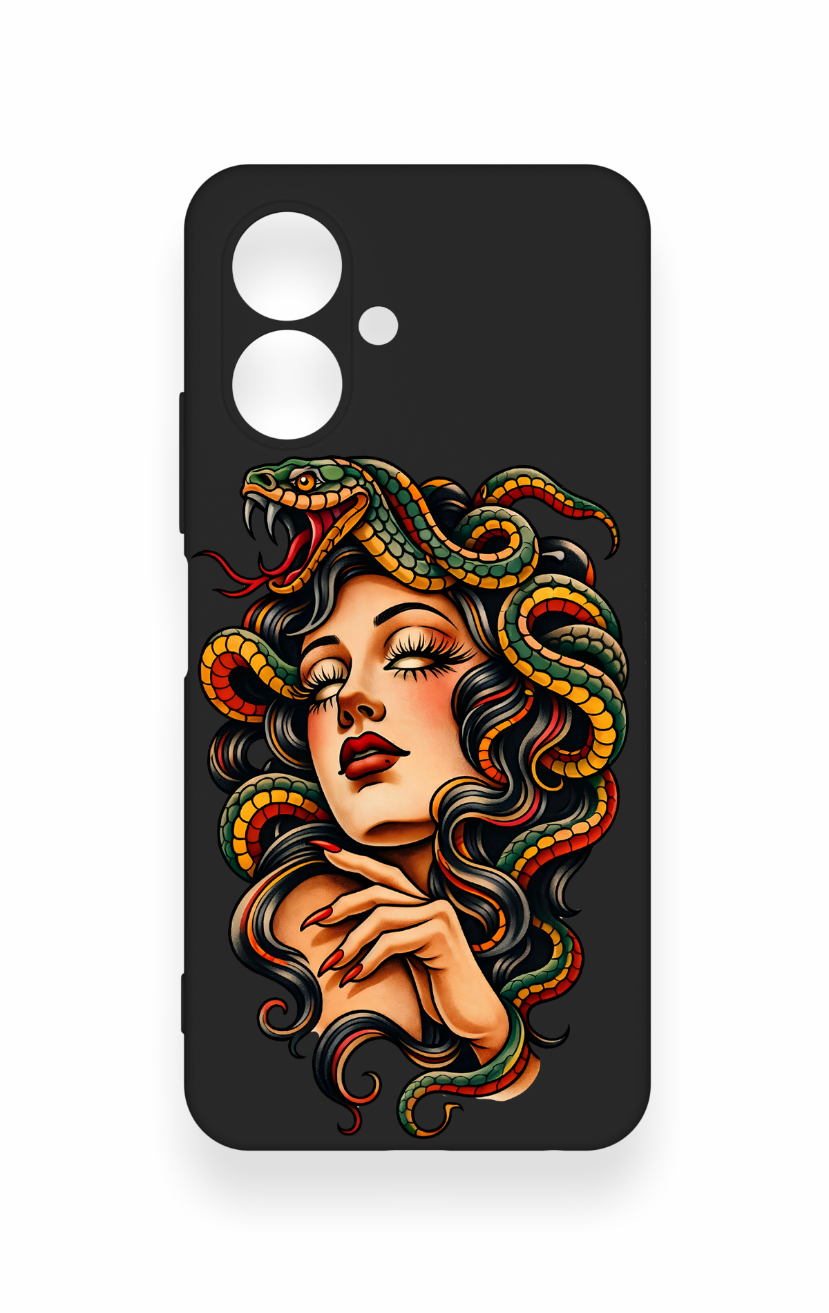 Tecno Spark Go 2 Uyumlu Medusa Desenli Silikon Kılıf