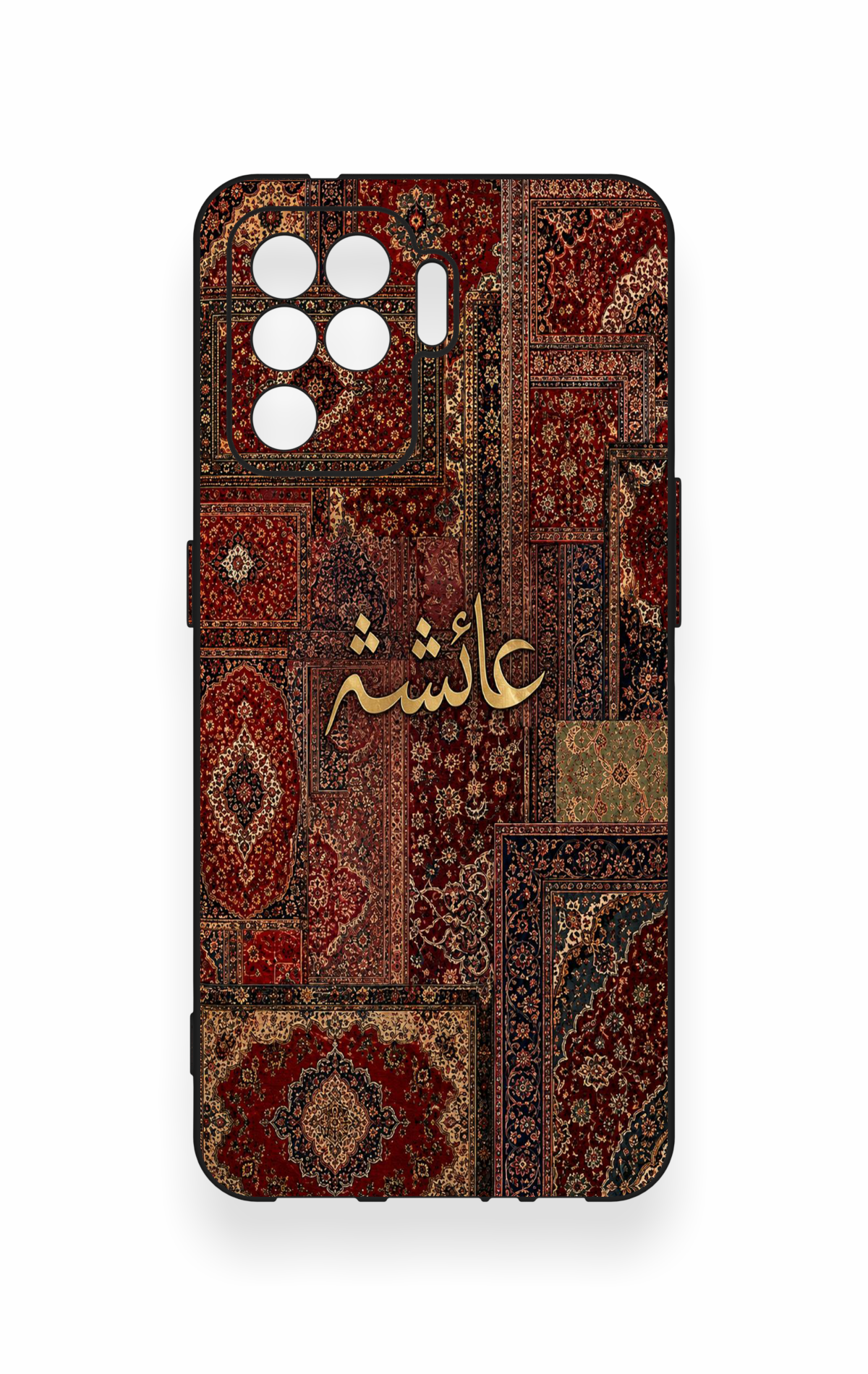 Oppo Reno 5 Lite Uyumlu Vintage Halı Desenli Silikon Kılıf