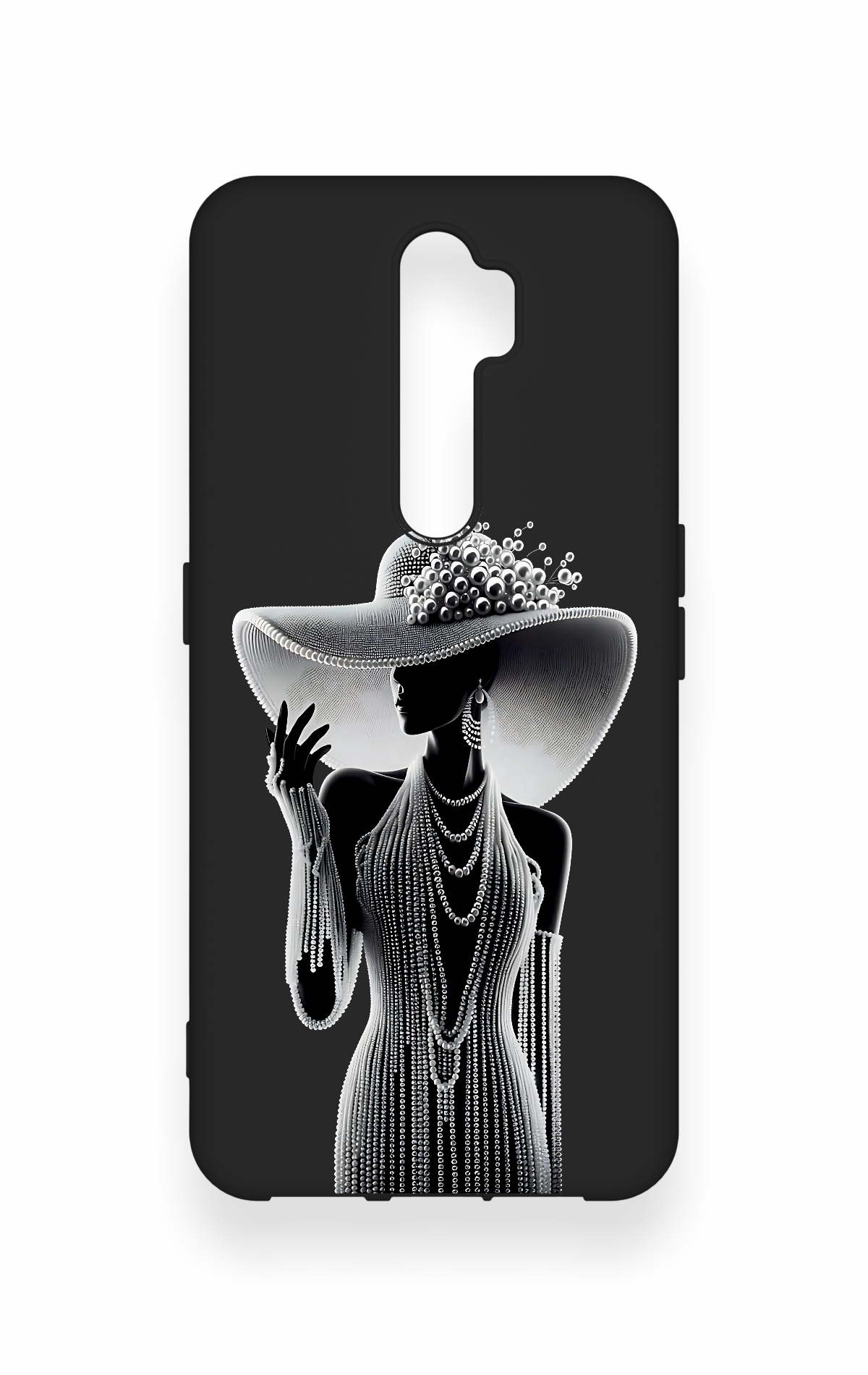 Oppo A5 2020 Uyumlu Lady Desenli Silikon Kılıf
