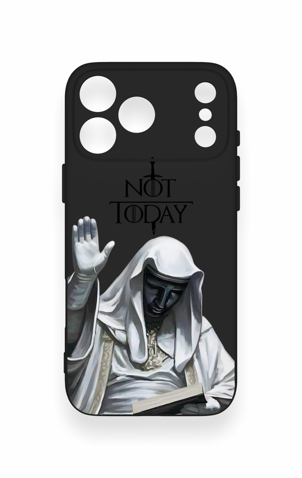 iPhone 17 Pro Max Uyumlu Not Today Desenli Silikon Kılıf