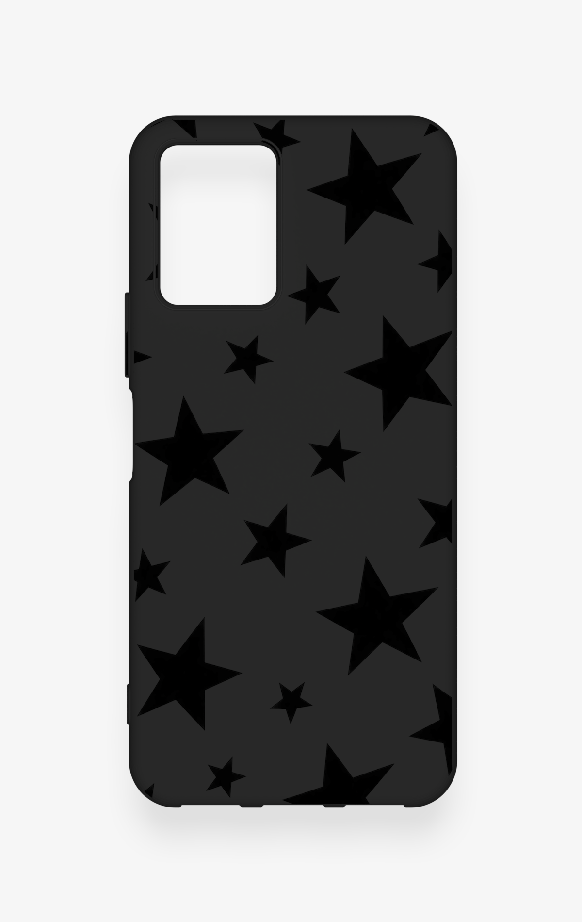 Vivo Y33S Uyumlu Siyah Star Desenli Silikon Kılıf