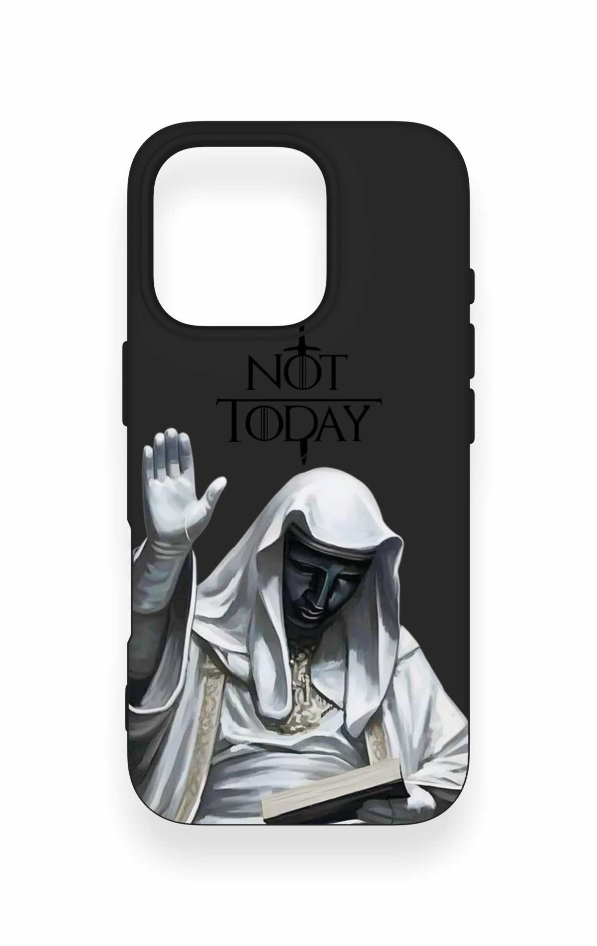iPhone 16 Pro Uyumlu Not Today Desenli Silikon Kılıf