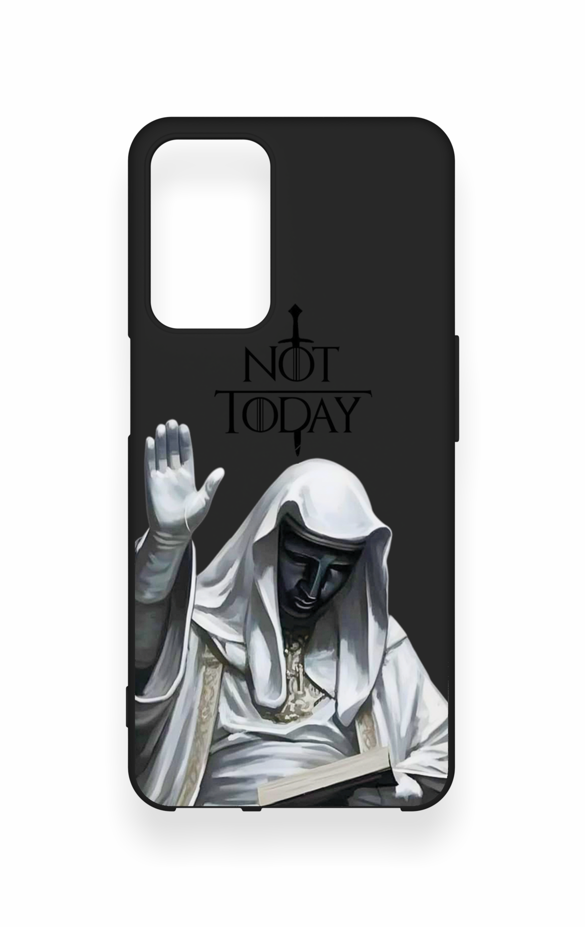 Oppo A16 Uyumlu Not Today Desenli Silikon Kılıf