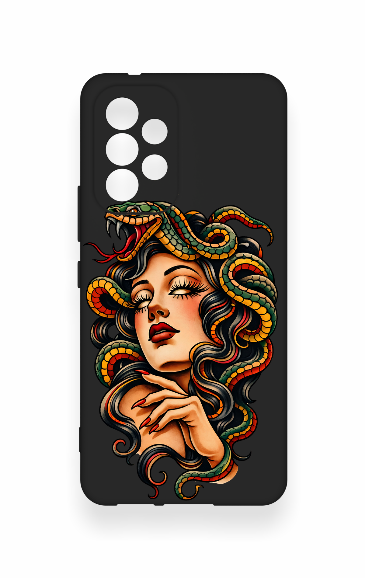 Samsung A53 Uyumlu Medusa Desenli Silikon Kılıf