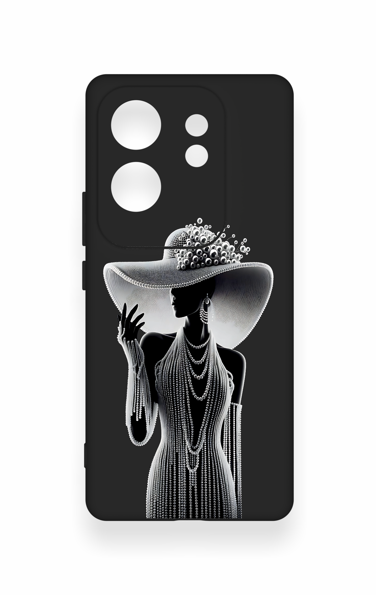 İnfinix Zero 30 Uyumlu Lady Desenli Silikon Kılıf