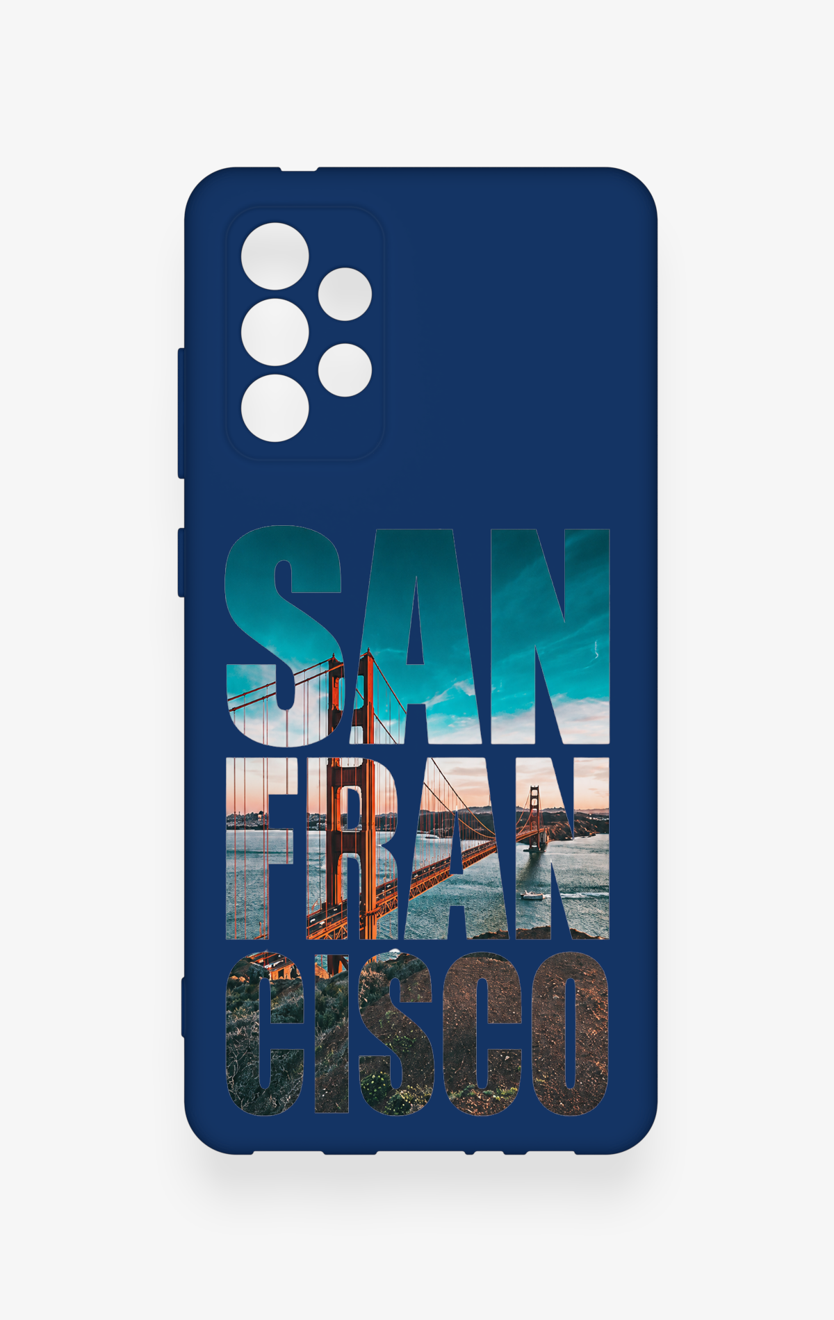 Samsung-A72 Uyumlu San Francisco Desenli Silikon Kılıf