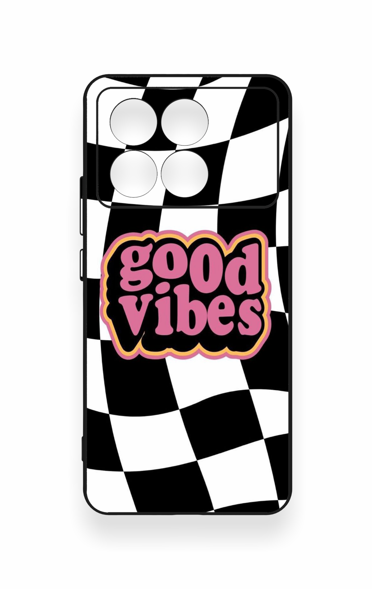 Poco X6 Pro Uyumlu Black Good Vibes Desenli Silikon Kılıf