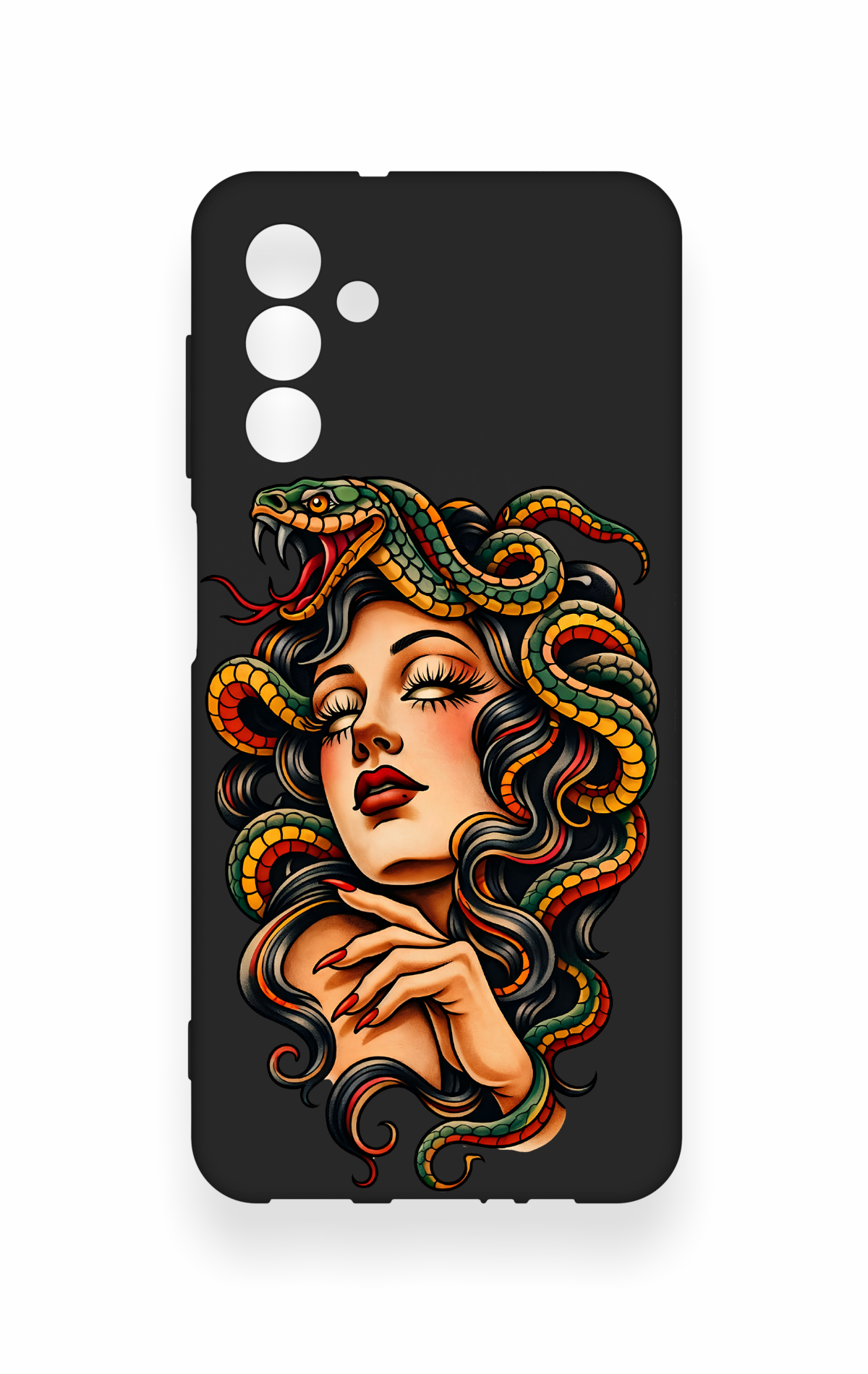 Samsung A04S Uyumlu Medusa Desenli Silikon Kılıf