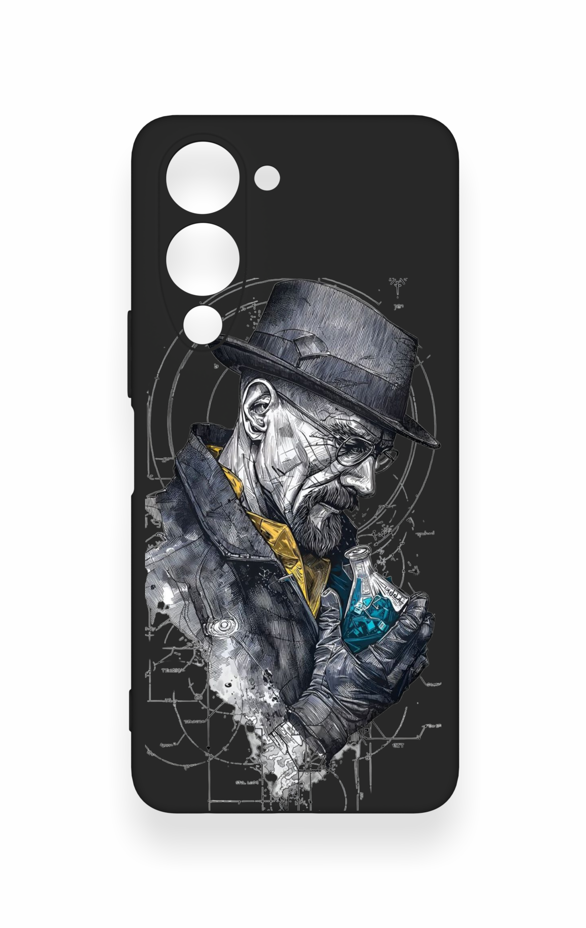 Vivo Y19 5G Uyumlu Walter White Desenli Silikon Kılıf
