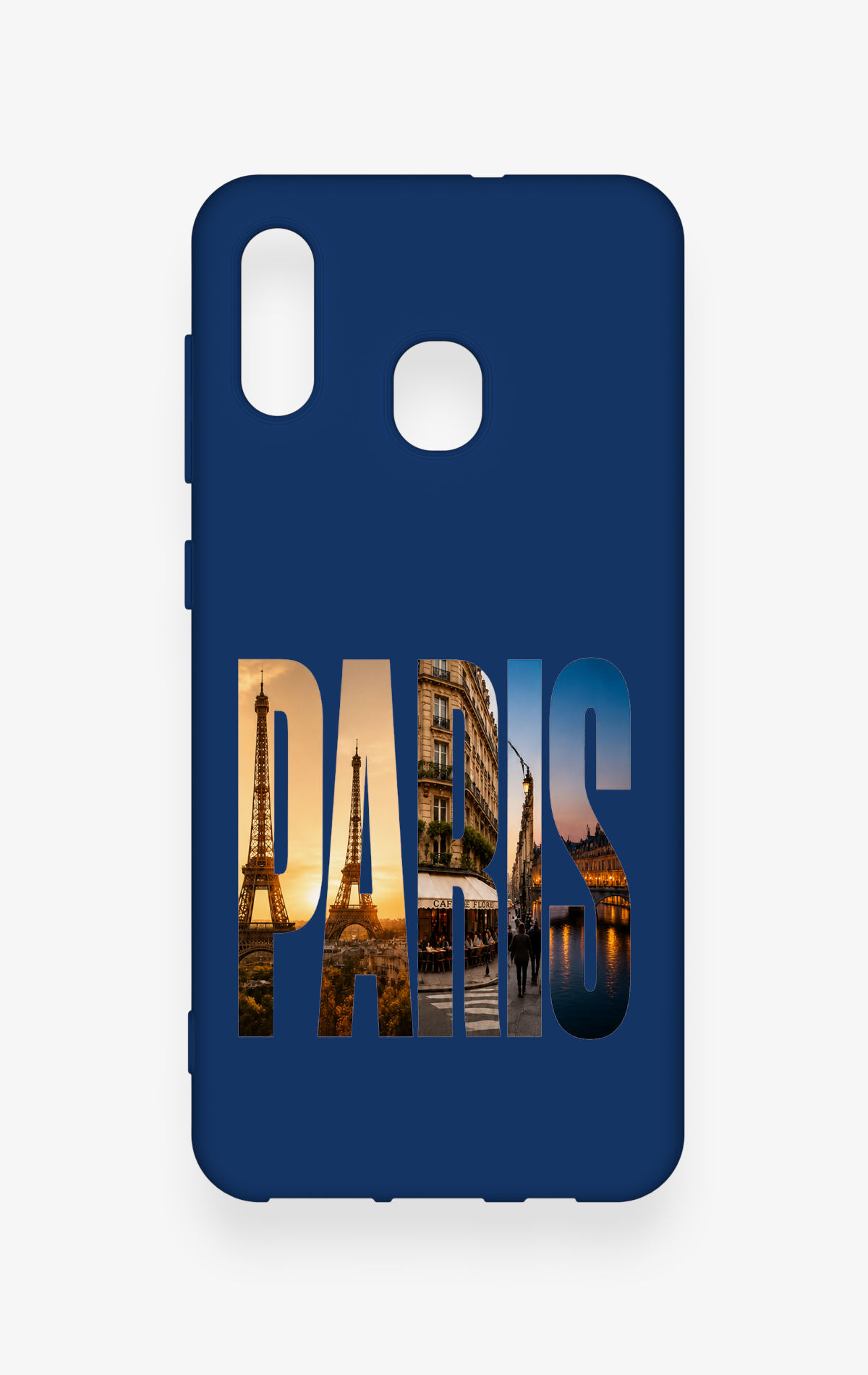 Samsung A20-A30 Uyumlu Paris Desenli Silikon Kılıf