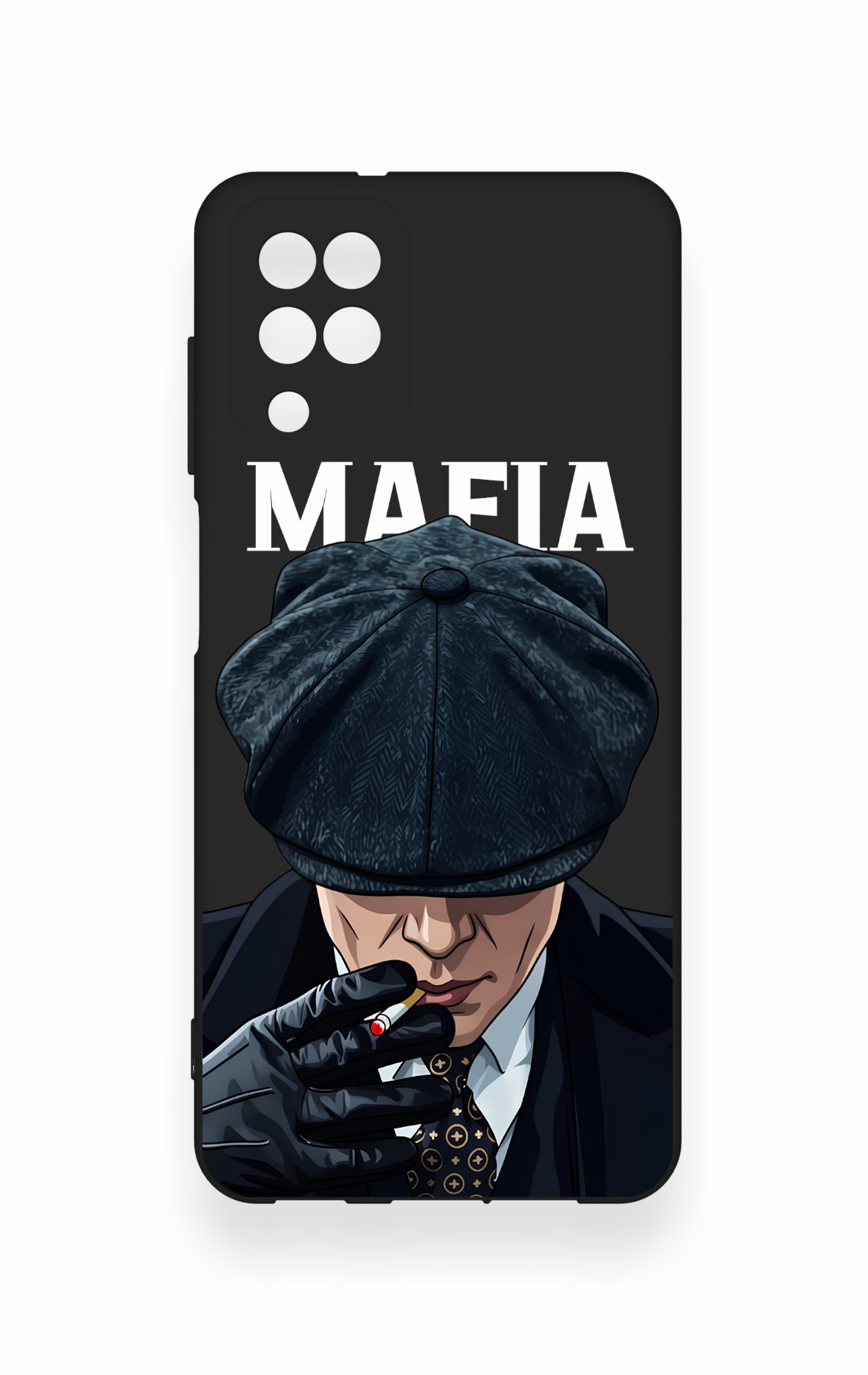 Samsung A12 Uyumlu MAFIA Desenli Silikon Kılıf