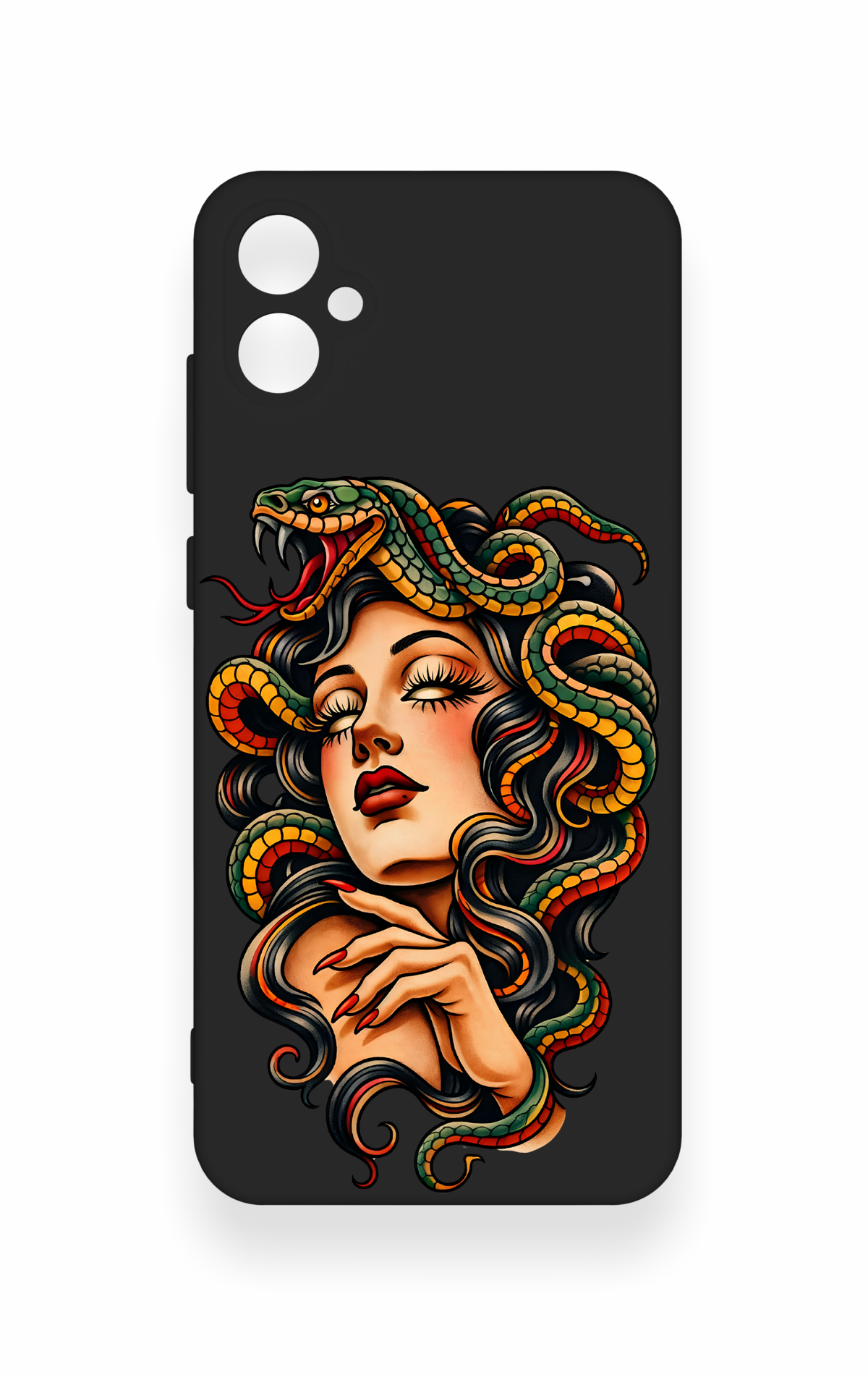 Samsung A05 Uyumlu Medusa Desenli Silikon Kılıf