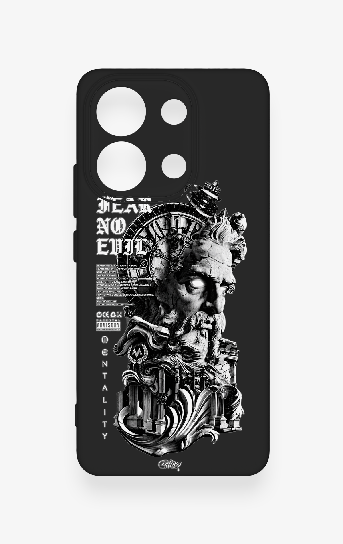 Redmi Note 13 4G Uyumlu Fear No Evil Desenli Silikon Kılıf