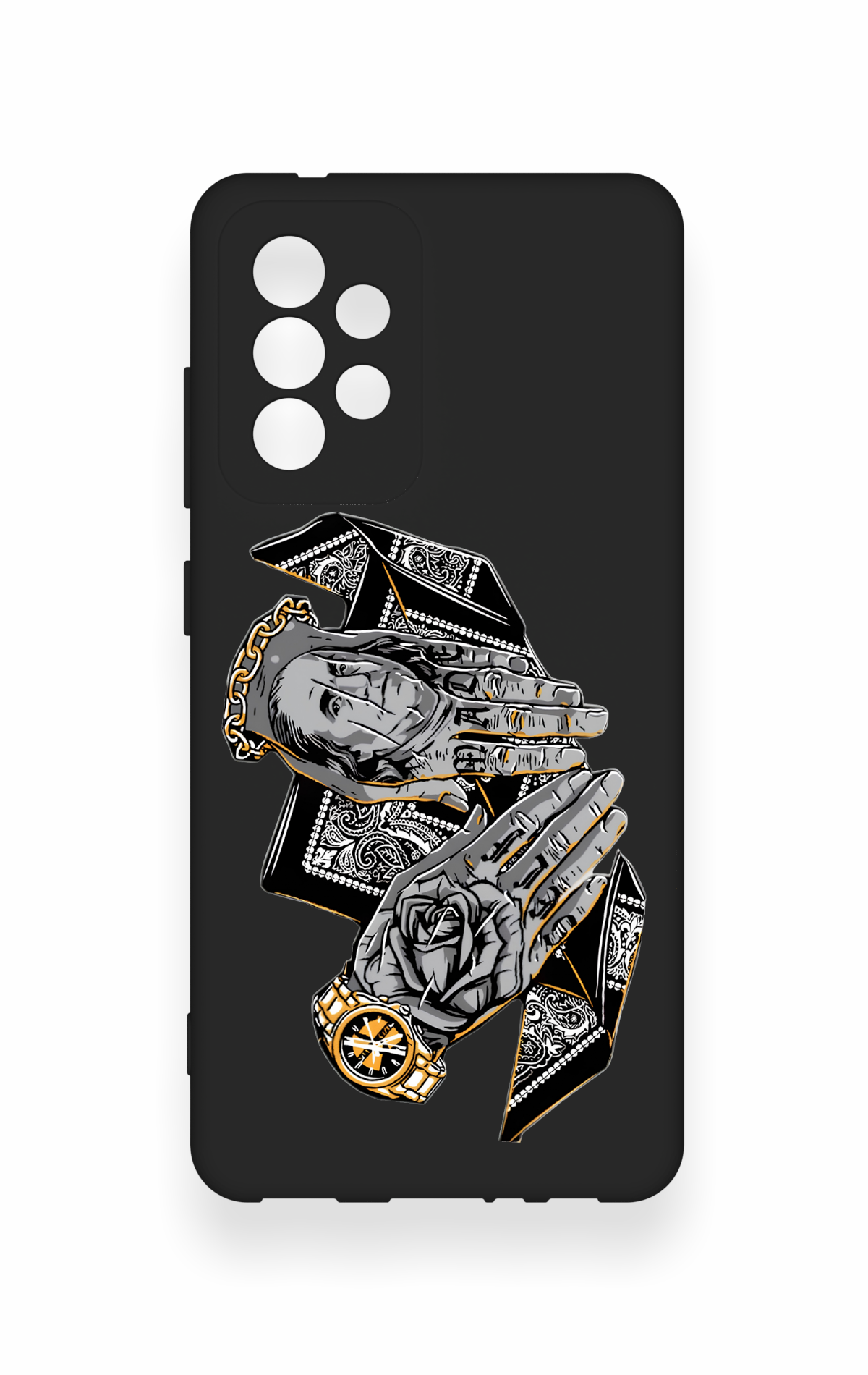 Samsung A52 Uyumlu Self Made Desenli Silikon Kılıf
