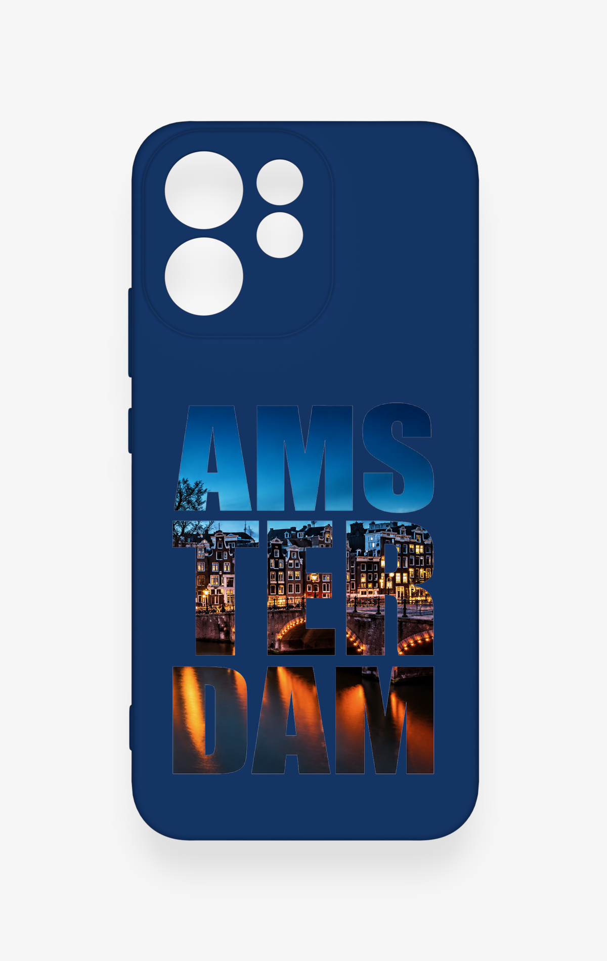 Oppo Reno 15F Uyumlu Amsterdam Desenli Silikon Kılıf