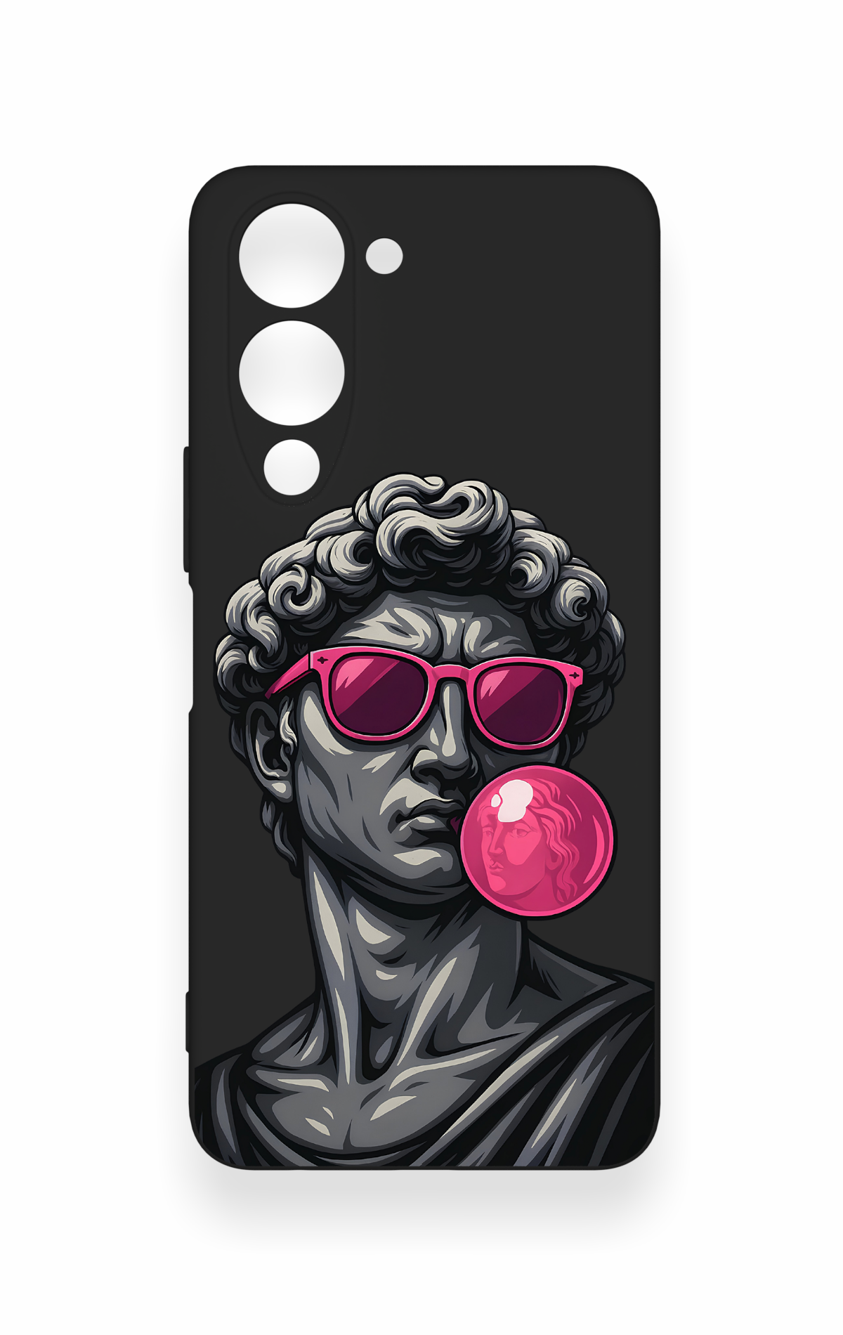 Vivo Y19 5G Uyumlu Pop David Desenli Silikon Kılıf