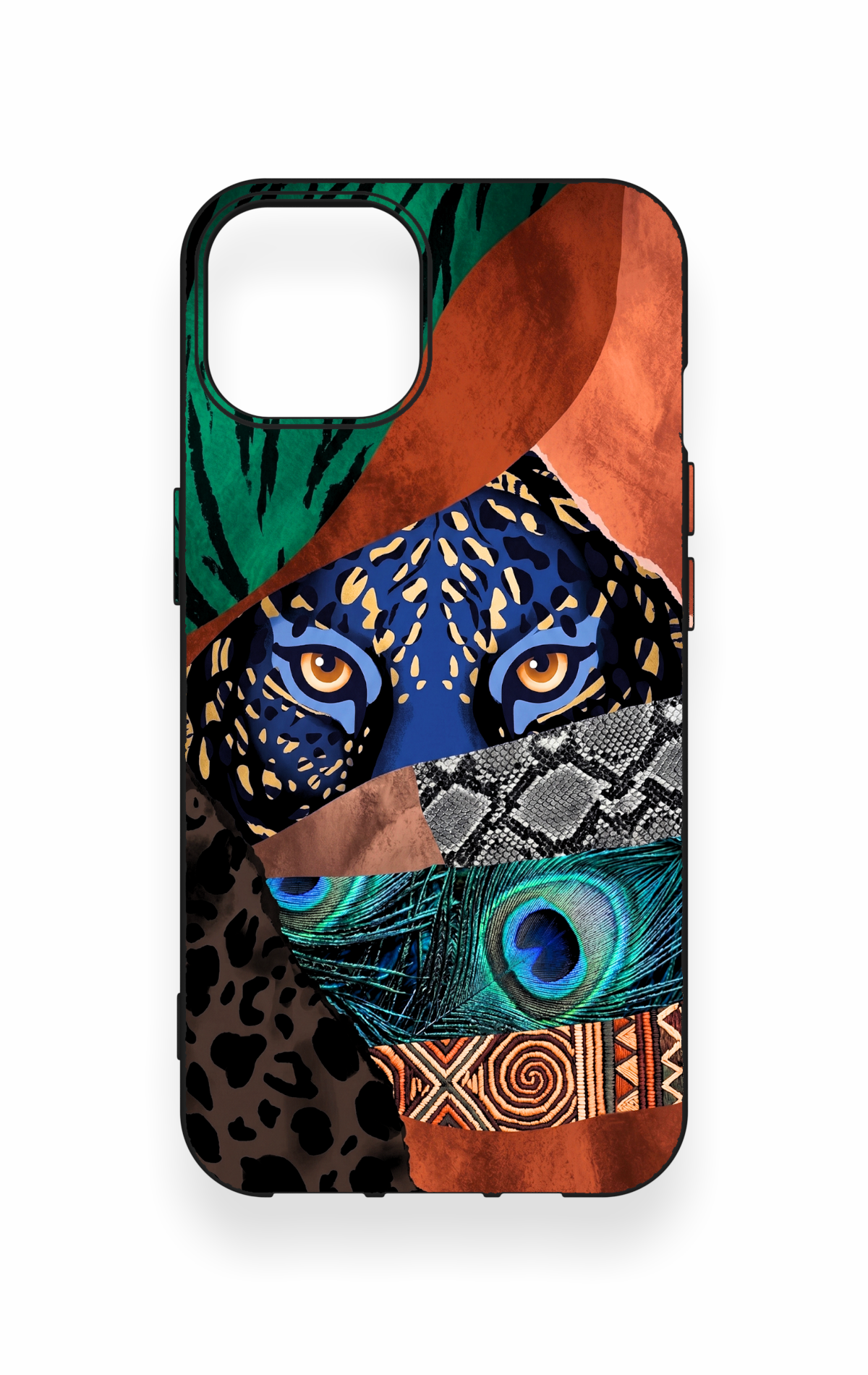 iPhone 13 Uyumlu Amazon Kaplan Desenli Silikon Kılıf