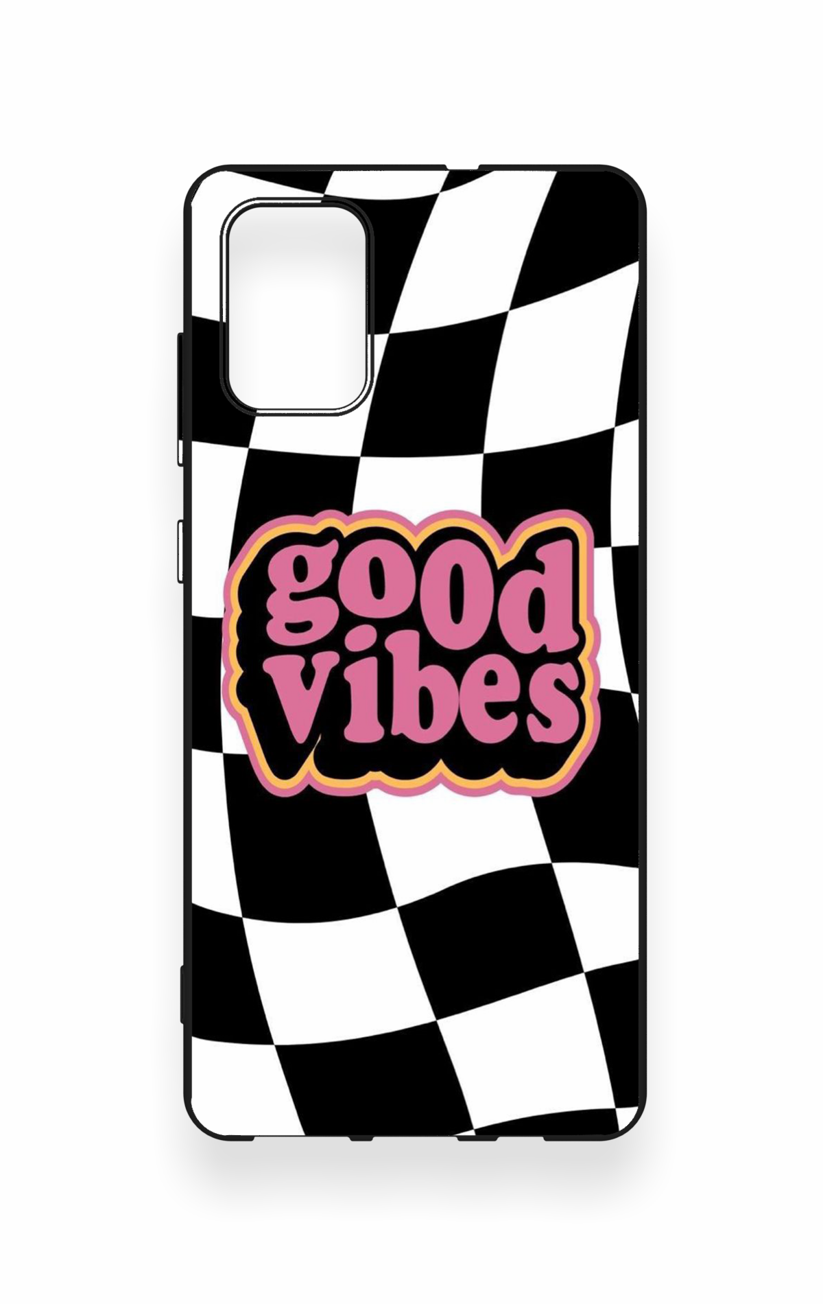 Samsung-A71 Uyumlu Black Good Vibes Desenli Silikon Kılıf