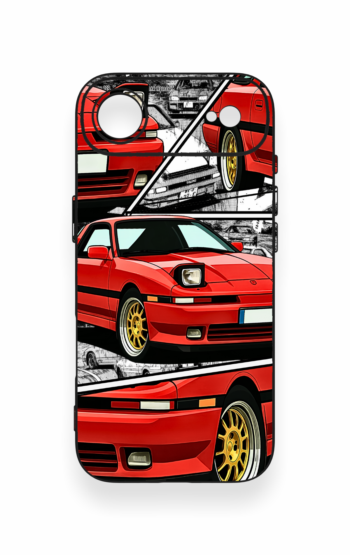 iPhone 17 Air Uyumlu Kırmızı Supra Desenli Silikon Kılıf
