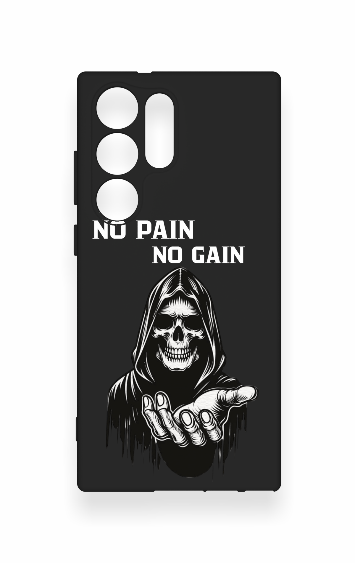 Samsung S23 Ultra Uyumlu No Pain No Gain Desenli Silikon Kılıf