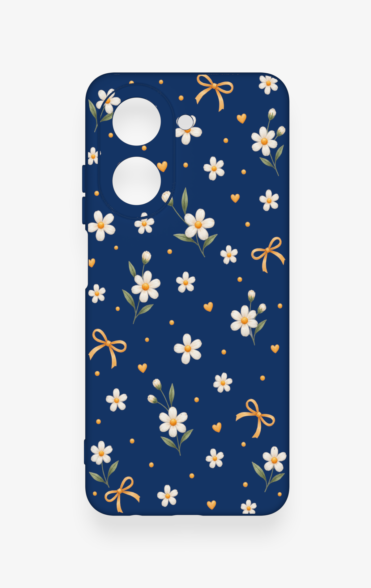Redmi A5 Uyumlu Papatya Fiyonk Desenli Silikon Kılıf