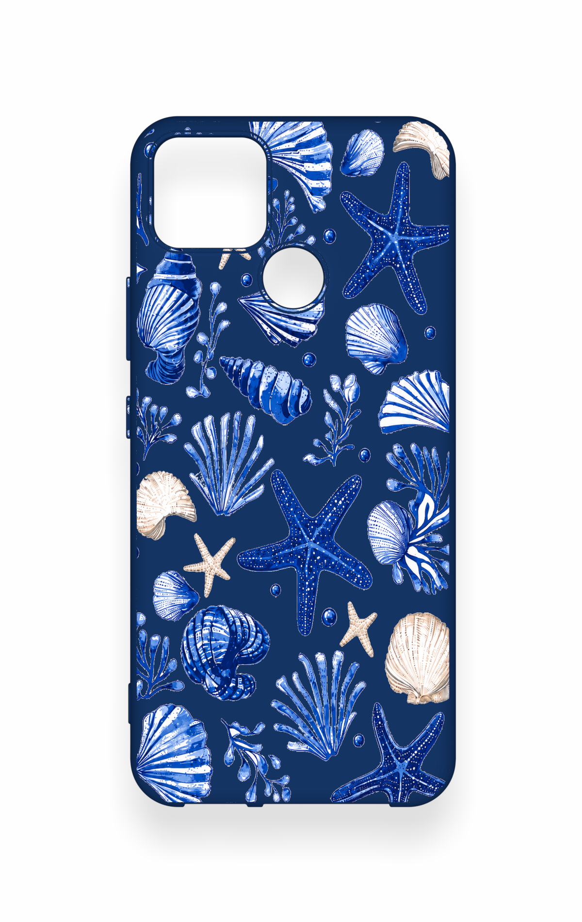 Realme C25 Uyumlu Deniz Kabuğu Desenli Silikon Kılıf