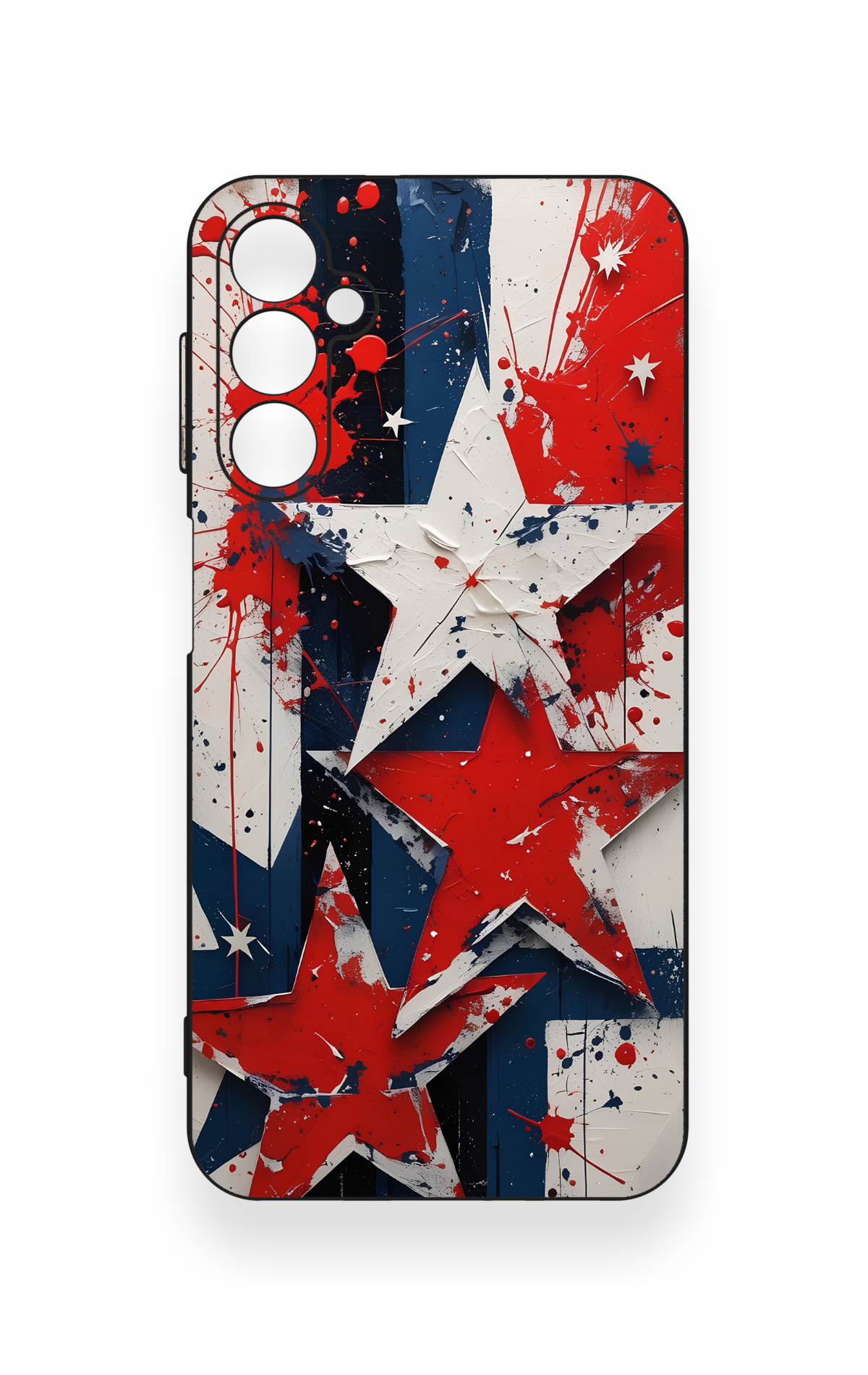 Samsung A24 Uyumlu Star Flag Desenli Silikon Kılıf