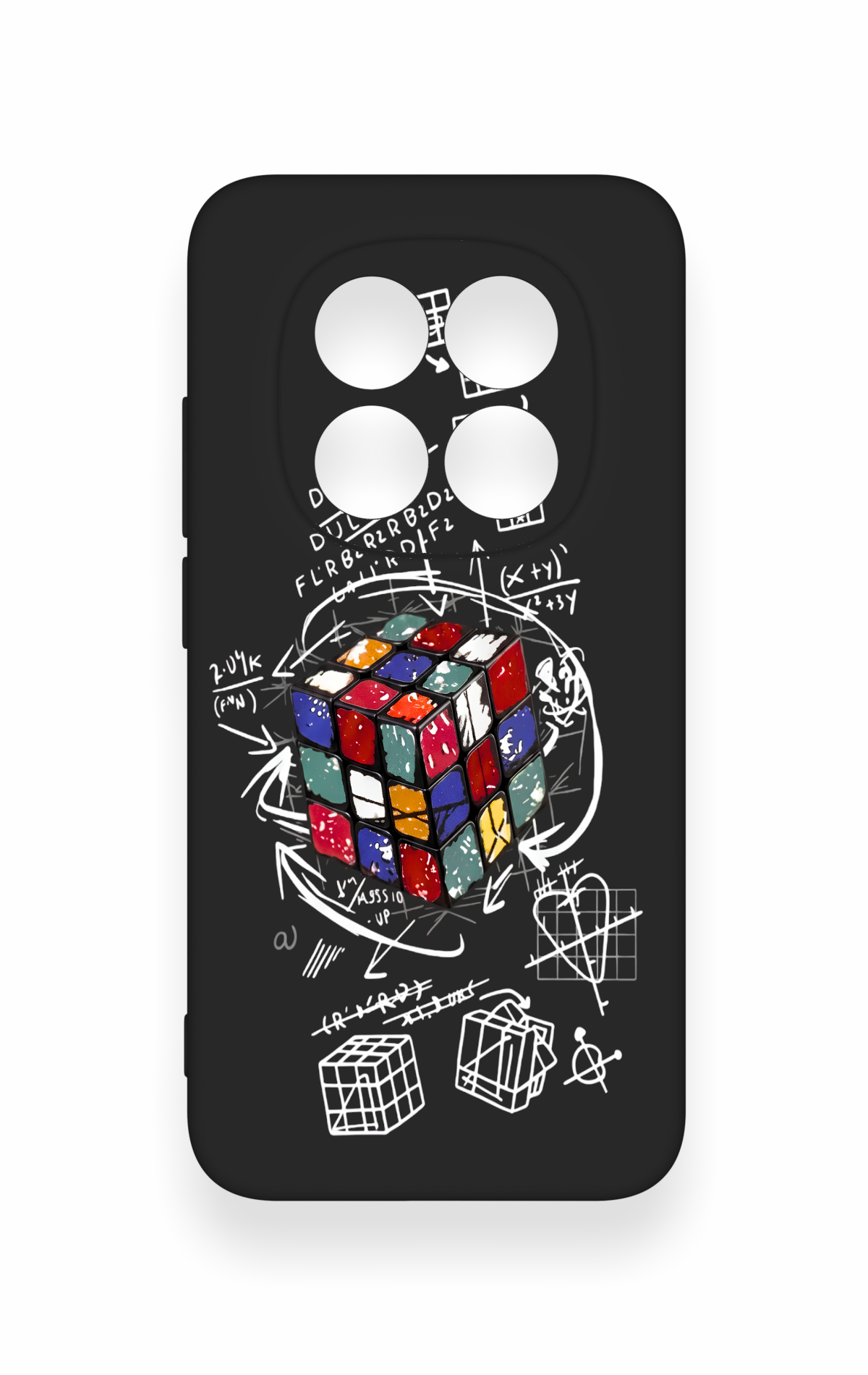 Redmi Note 15 Pro 5G Uyumlu Rubik Küb Desenli Silikon Kılıf