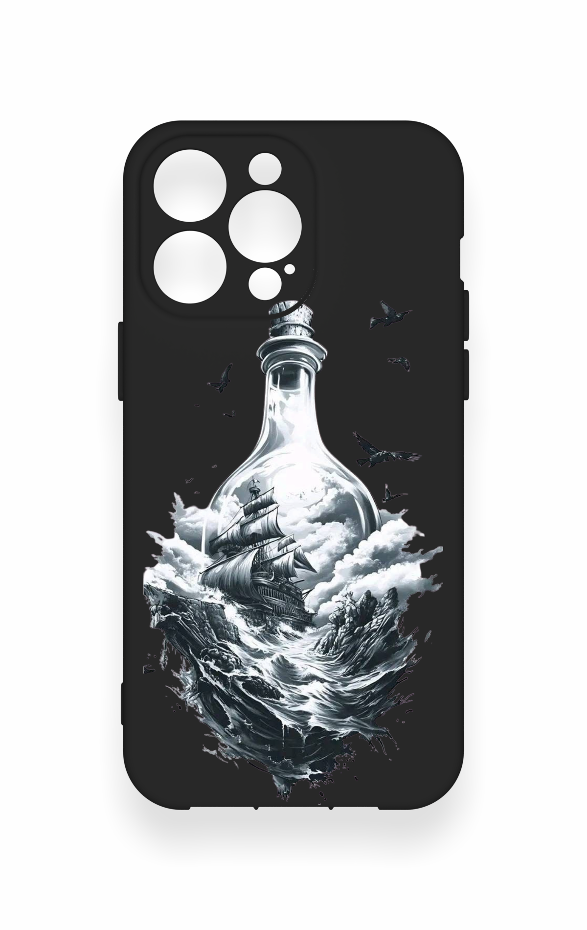 iPhone 14 Pro Max Uyumlu Secret Sea Desenli Silikon Kılıf