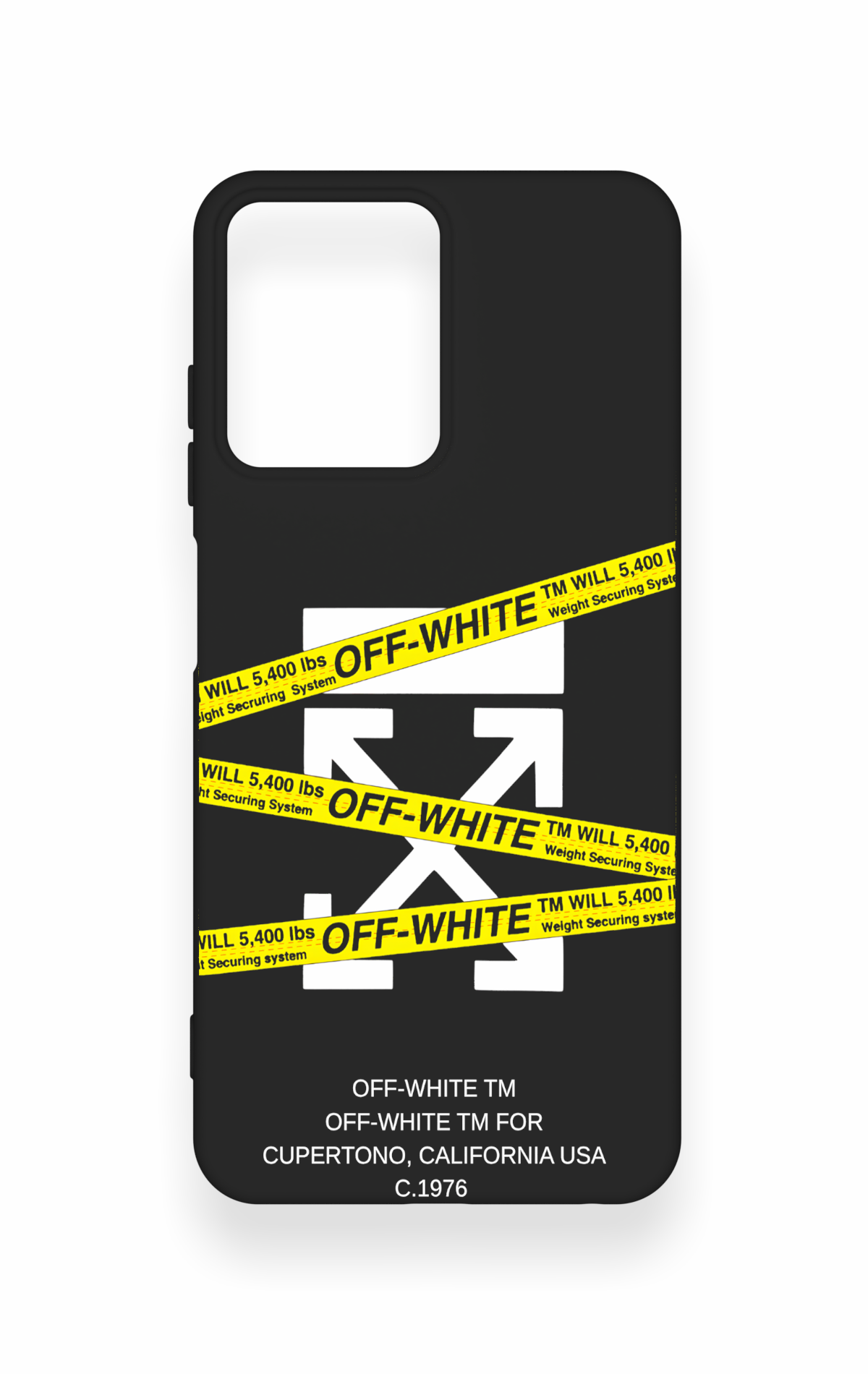 Casper Via M40 Uyumlu Off White Desenli Silikon Kılıf
