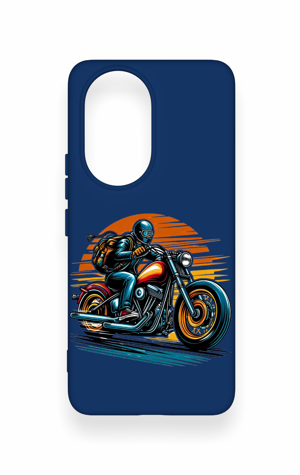 Honor 200 5G Uyumlu Moto Rider Desenli Silikon Kılıf