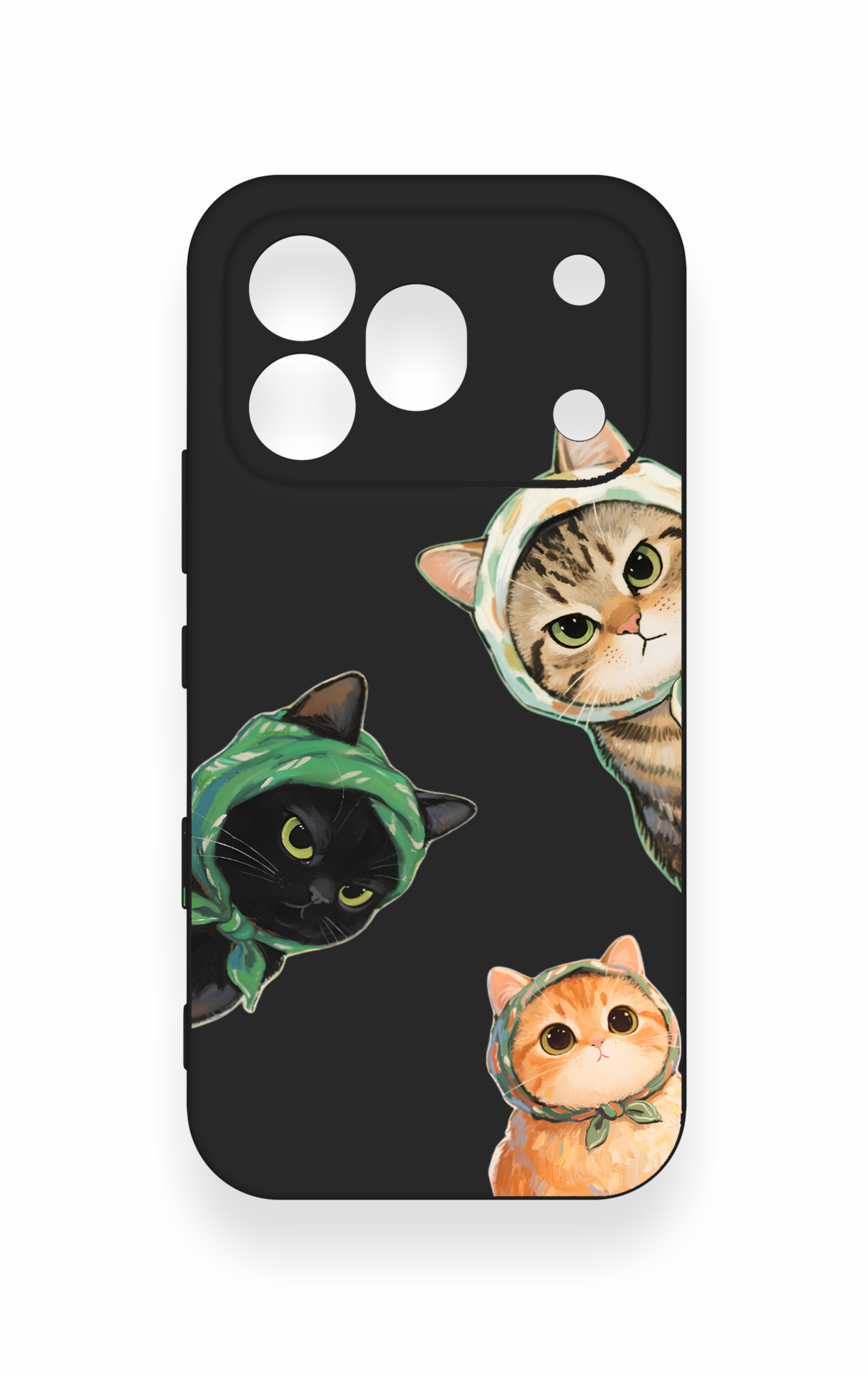 Honor 600 Pro Uyumlu Kedi Ekibi Desenli Silikon Kılıf