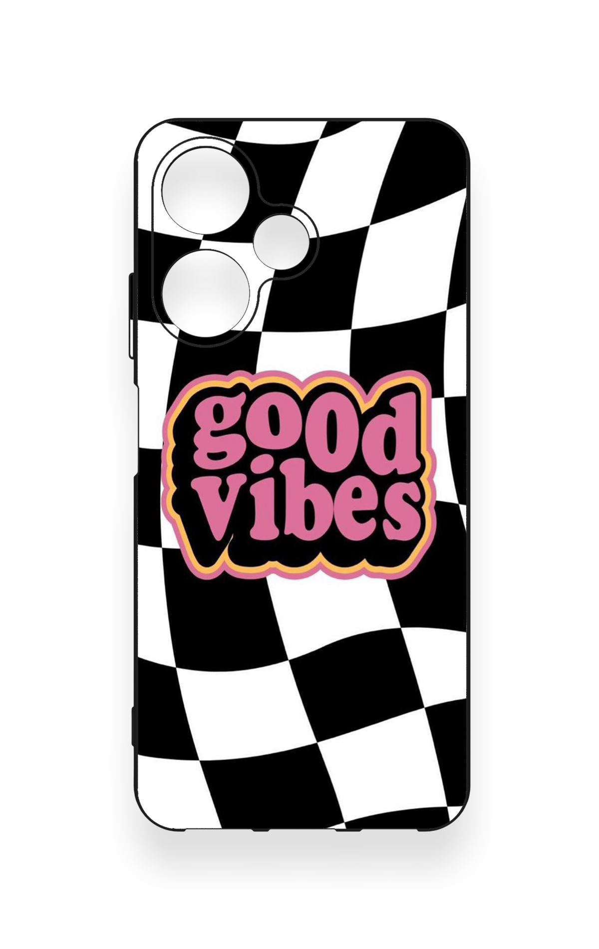 İnfinix Hot 30i Uyumlu Black Good Vibes Desenli Silikon Kılıf