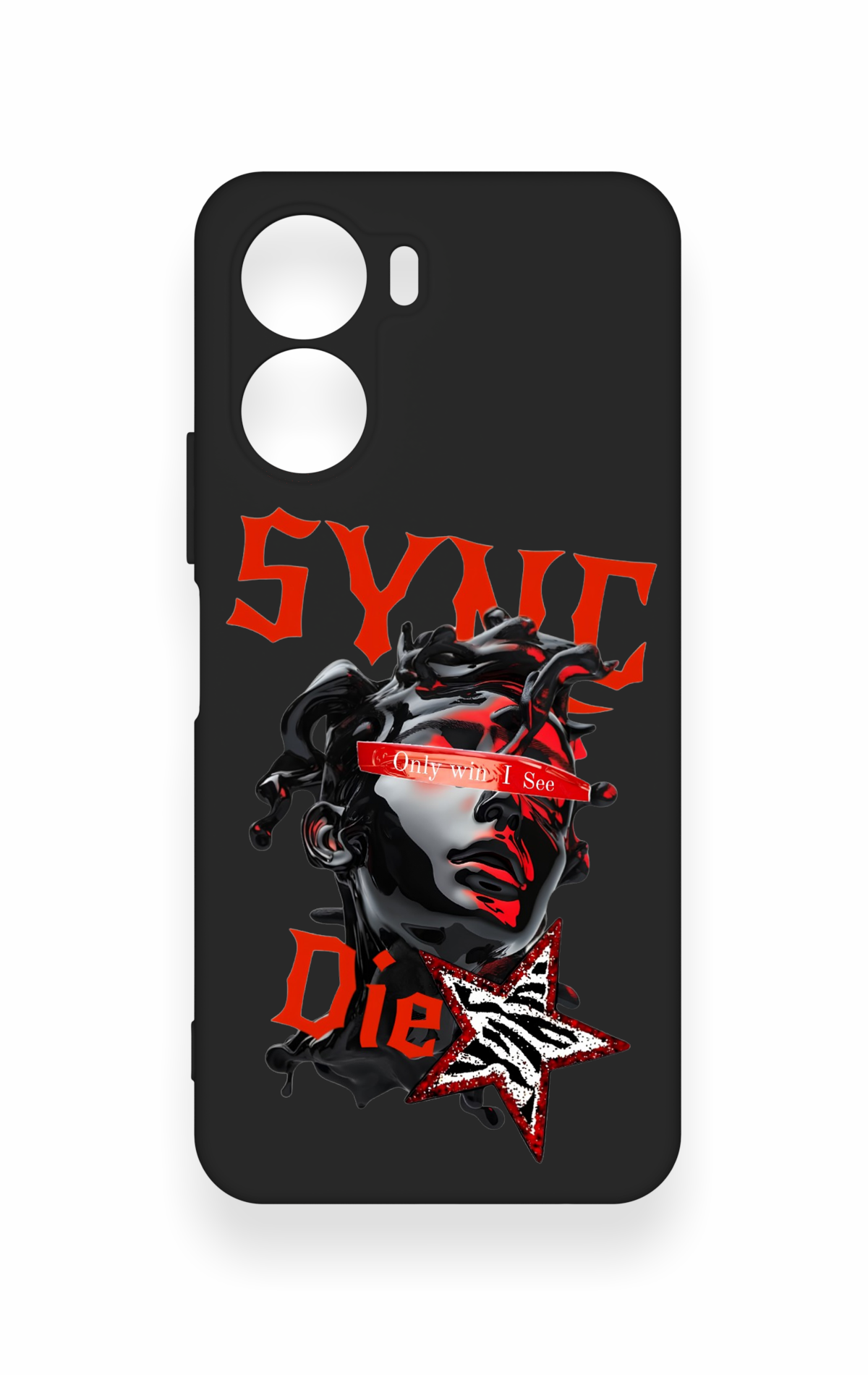 Vivo Y16 Uyumlu Sync Die Desenli Silikon Kılıf