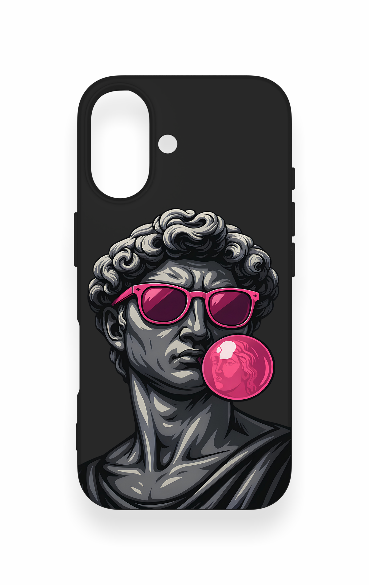 iPhone 16 Uyumlu Pop David Desenli Silikon Kılıf