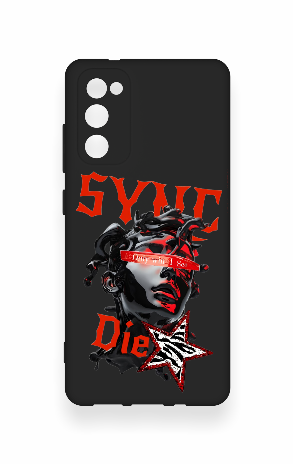 Samsung S20Fe Uyumlu Sync Die Desenli Silikon Kılıf