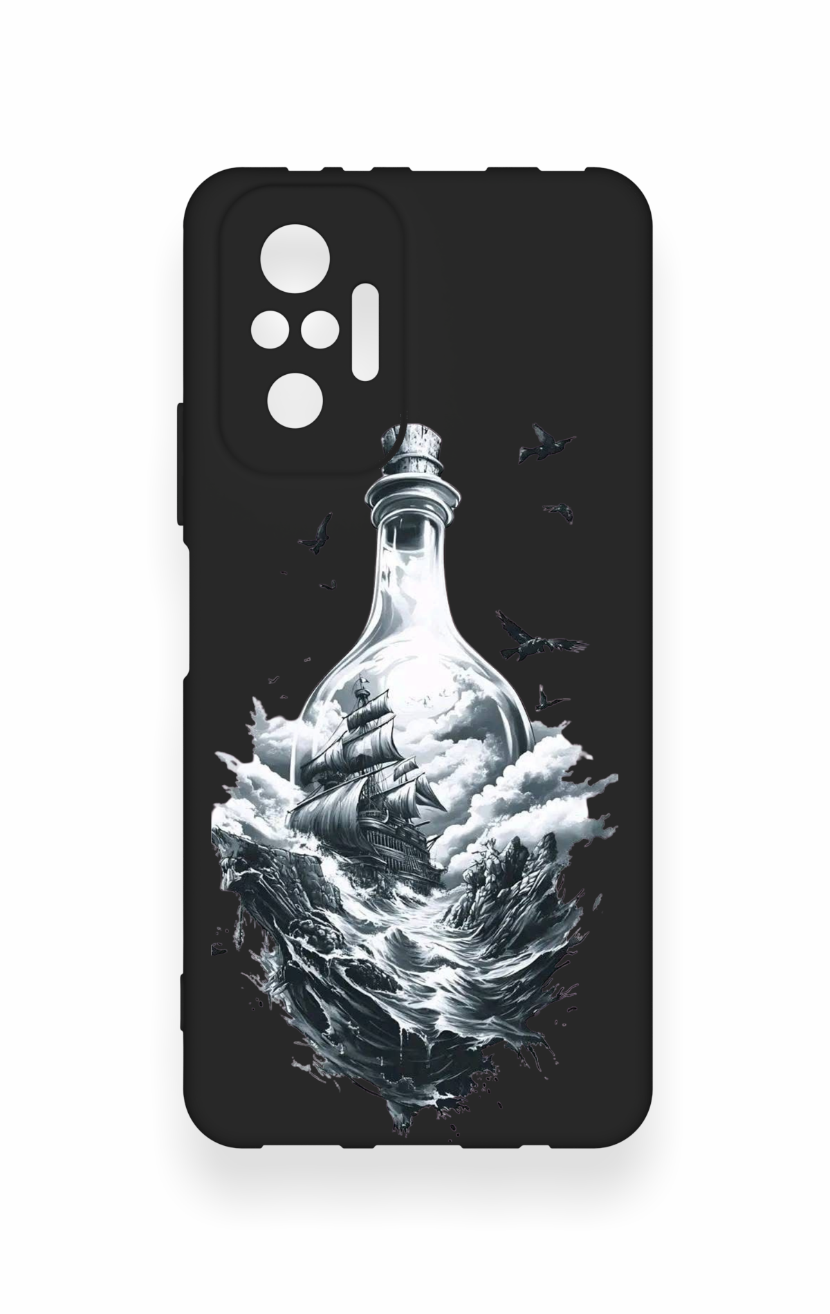 Redmi Note 10 Pro Uyumlu Secret Sea Desenli Silikon Kılıf