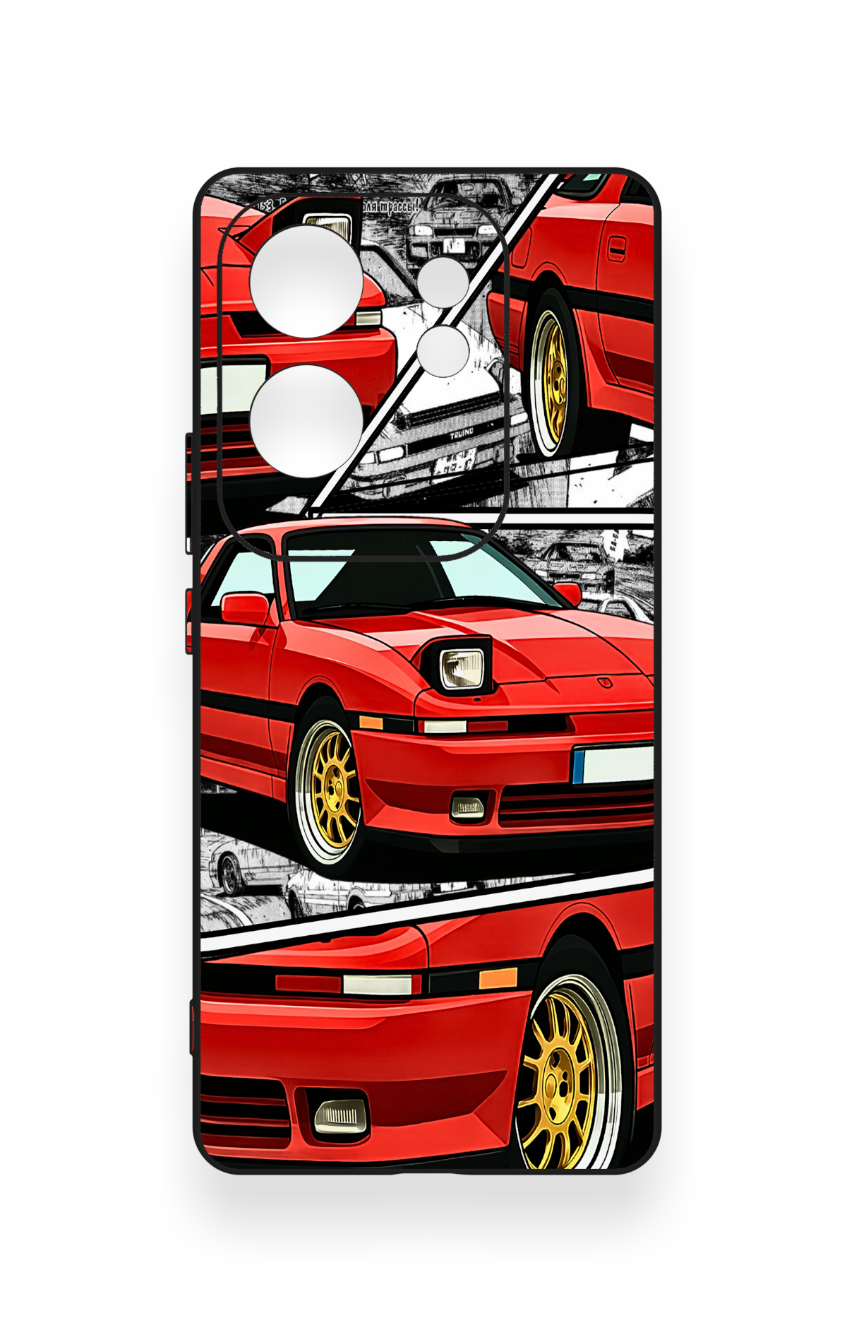 İnfinix Zero 30 Uyumlu Kırmızı Supra Desenli Silikon Kılıf