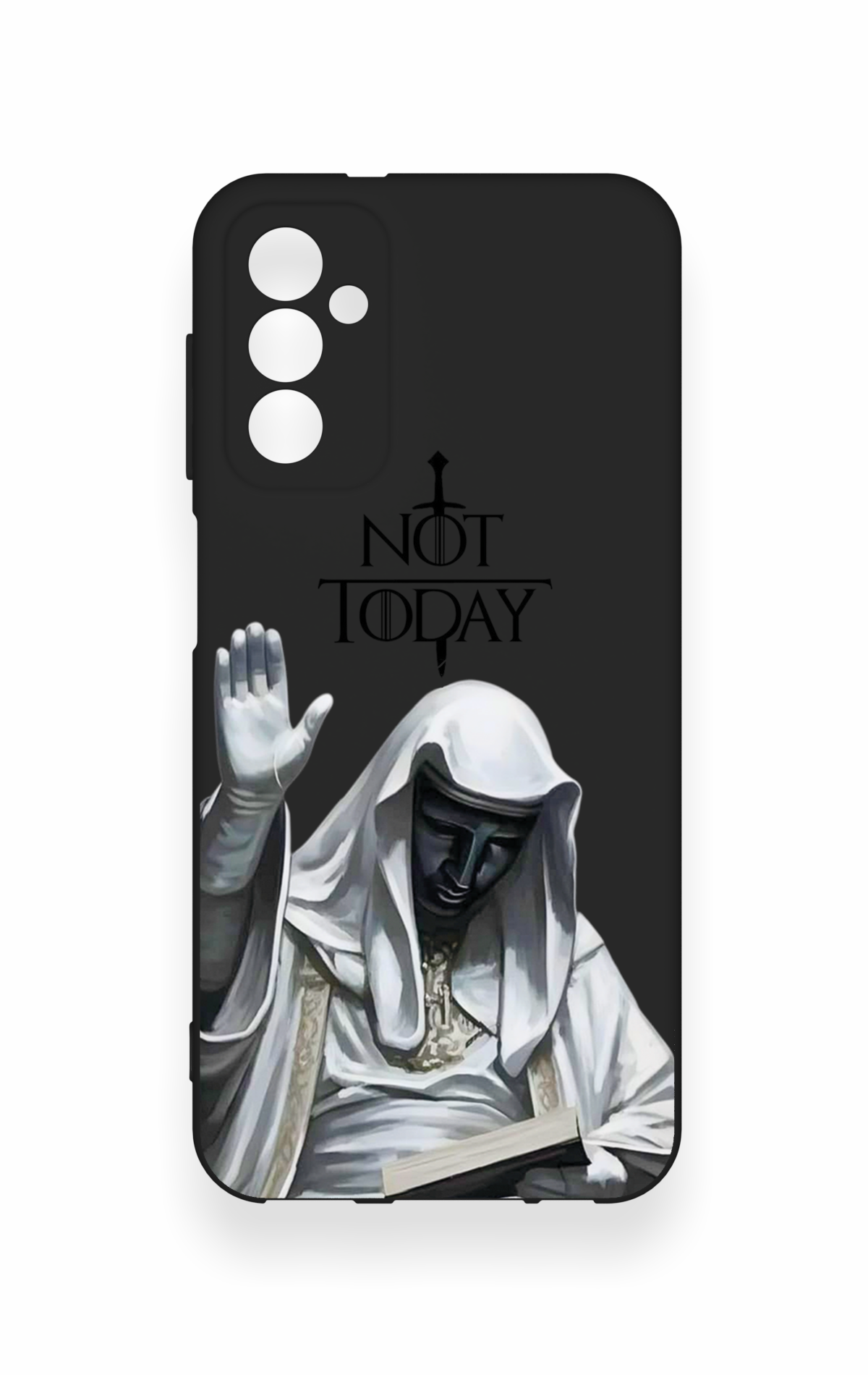 Samsung M13 Uyumlu Not Today Desenli Silikon Kılıf