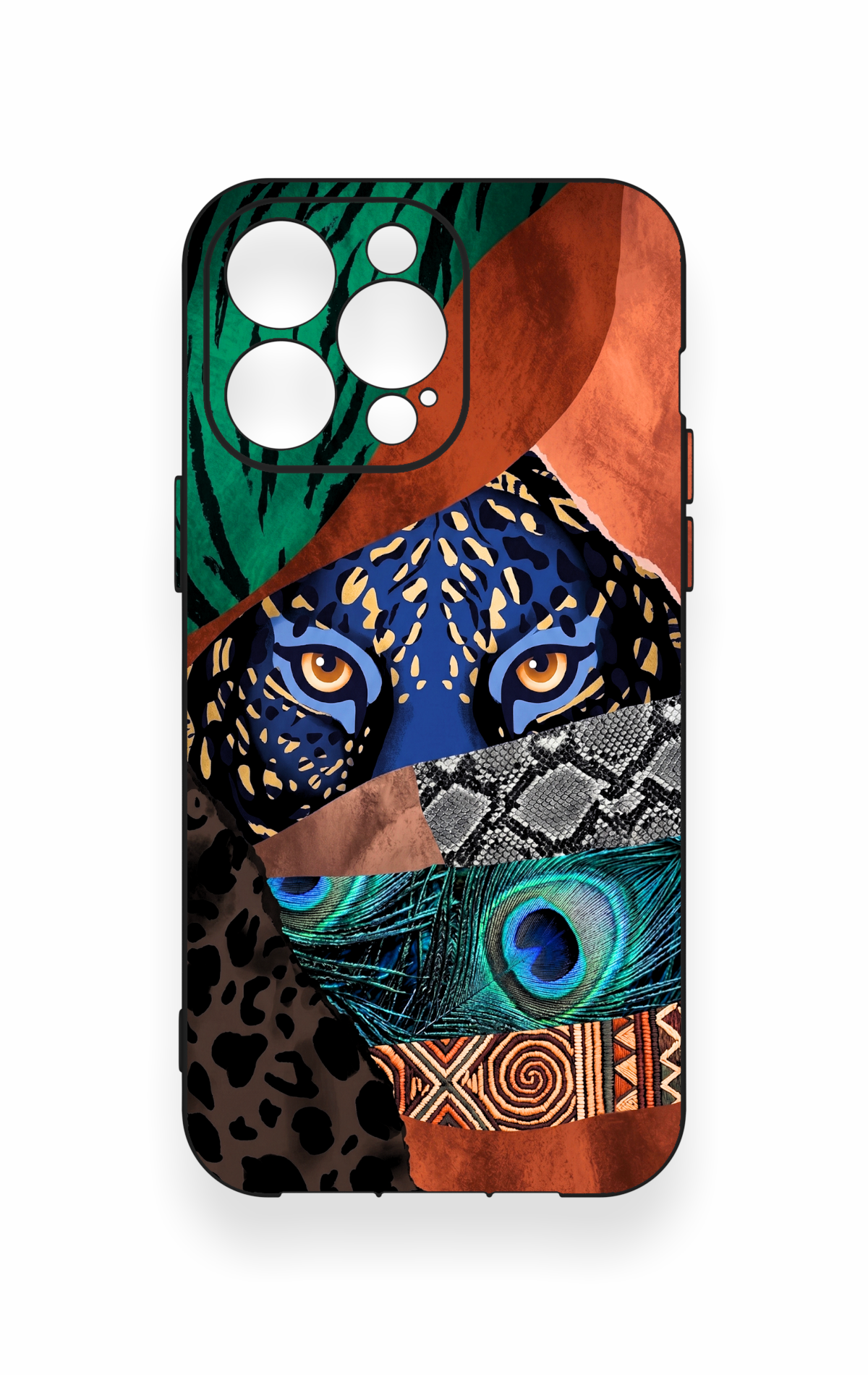 iPhone 14 Pro Max Uyumlu Amazon Kaplan Desenli Silikon Kılıf