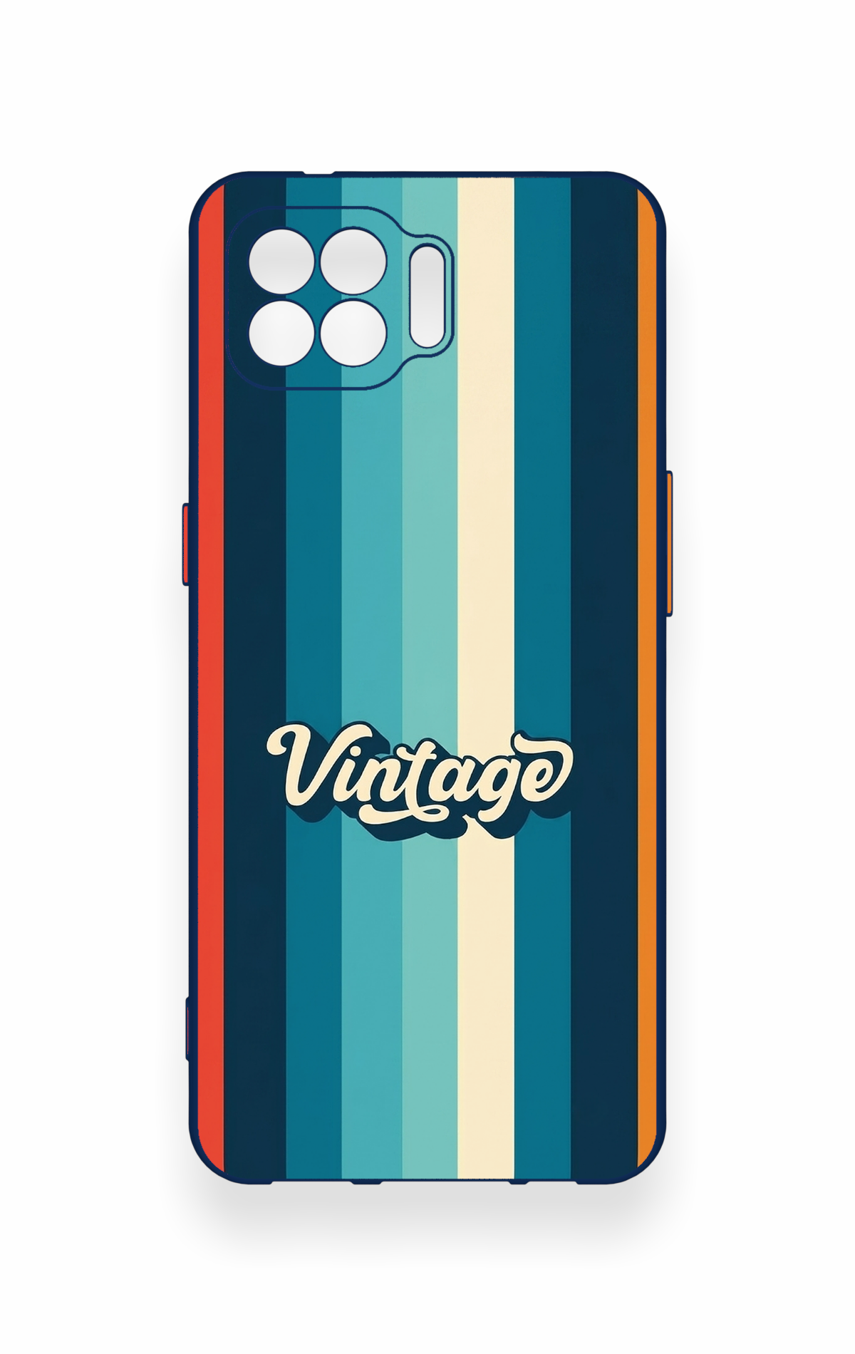 Oppo Reno 4 Lite Uyumlu Vintage Desenli Silikon Kılıf