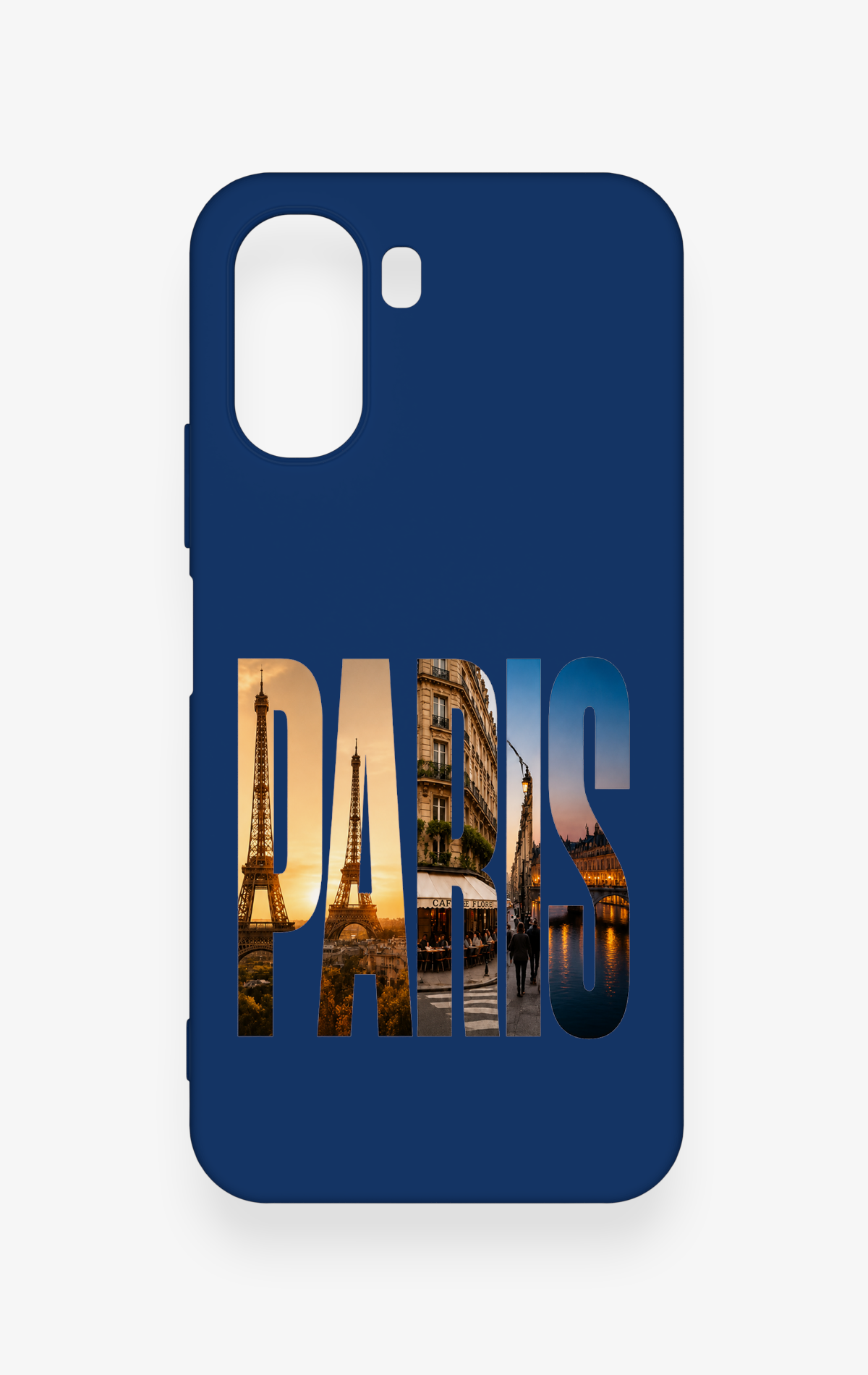 Oppo A6T Uyumlu Paris Desenli Silikon Kılıf