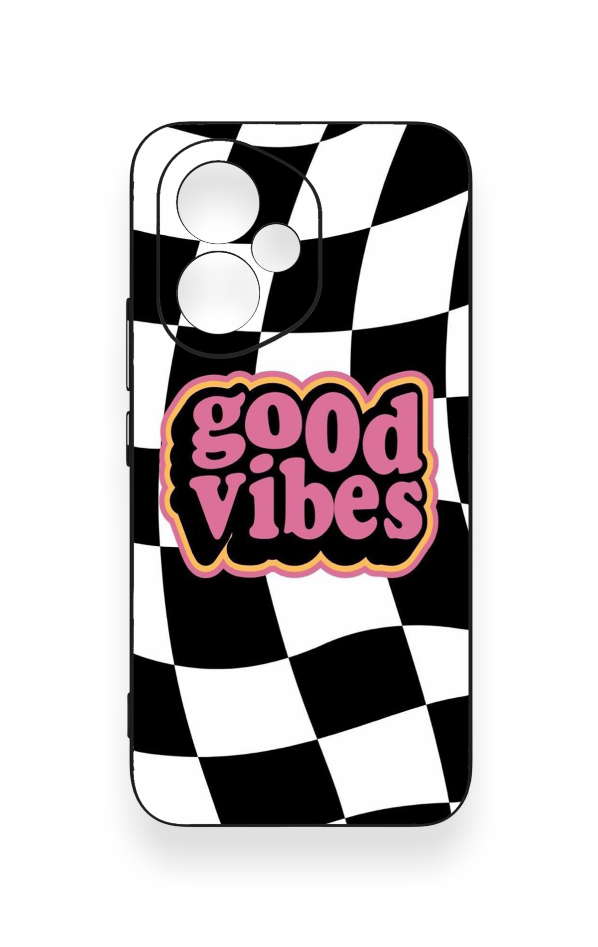 Honor 400 Uyumlu Black Good Vibes Desenli Silikon Kılıf
