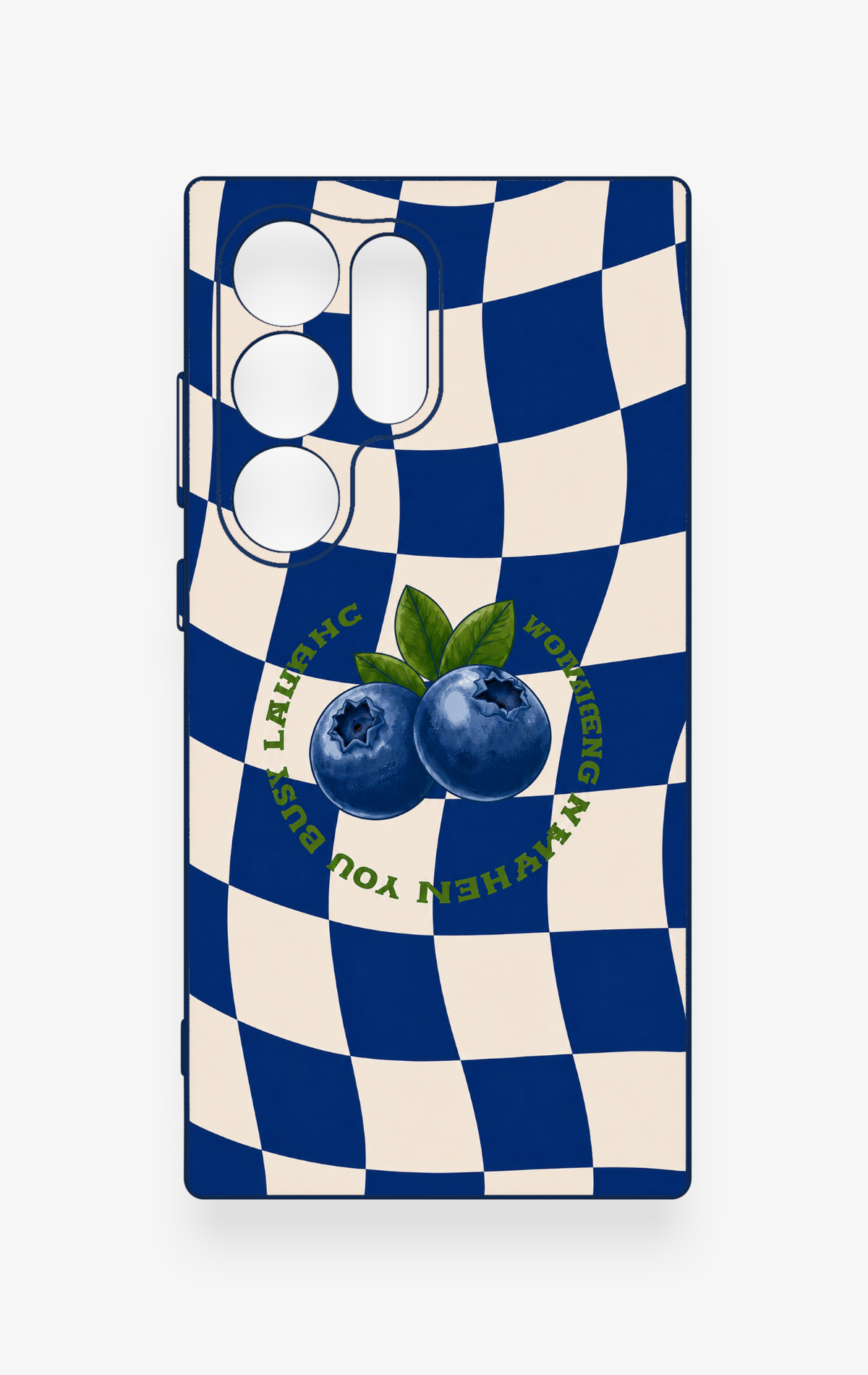 Samsung S24 Ultra Uyumlu Yaban Mersini Desenli Silikon Kılıf