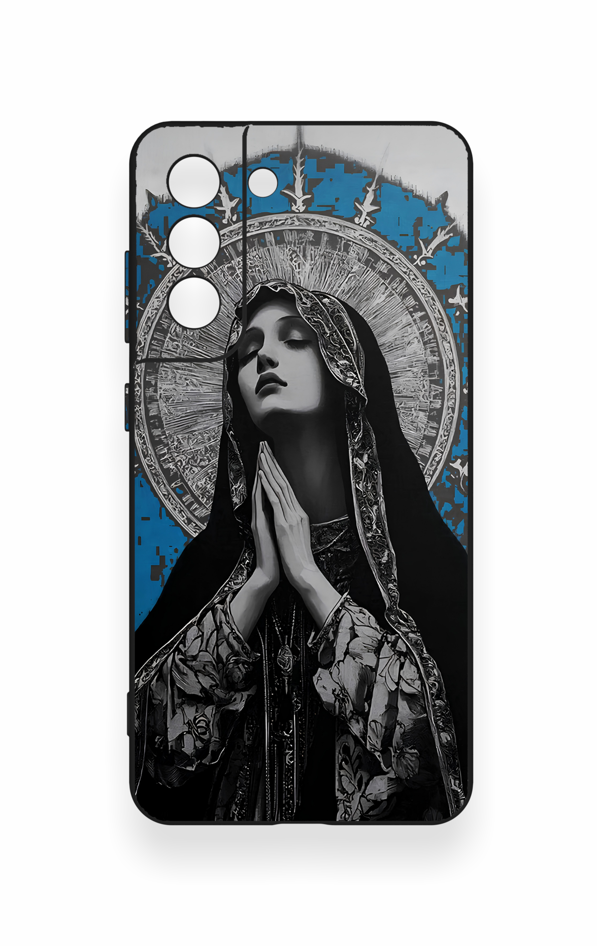 Samsung-S21FE Uyumlu Rahibe Desenli Silikon Kılıf