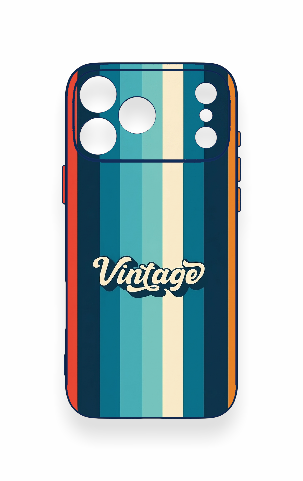 iPhone 17 Pro Max Uyumlu Vintage Desenli Silikon Kılıf
