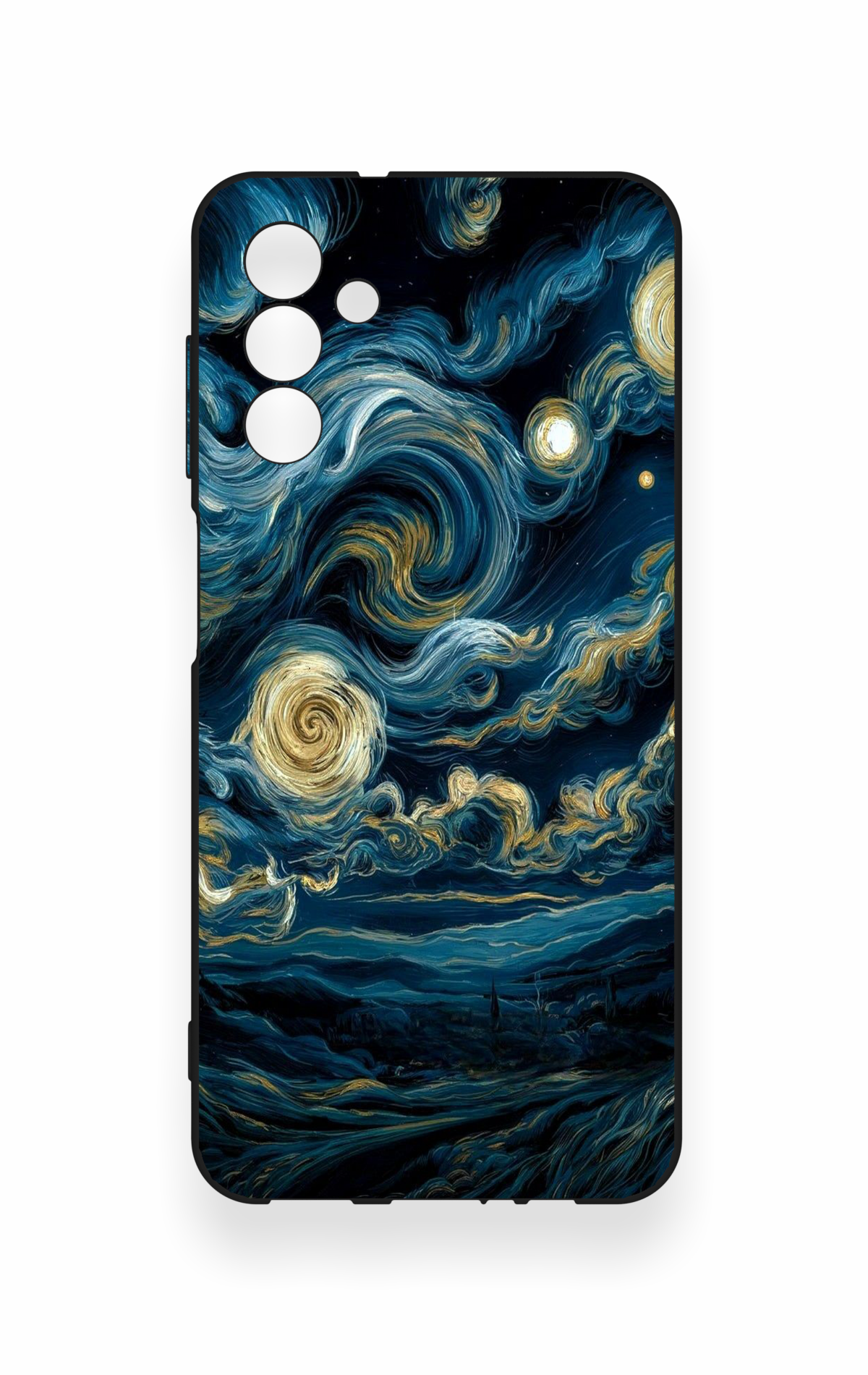 Samsung A04S Uyumlu Yıldızlı Gece Desenli Silikon Kılıf