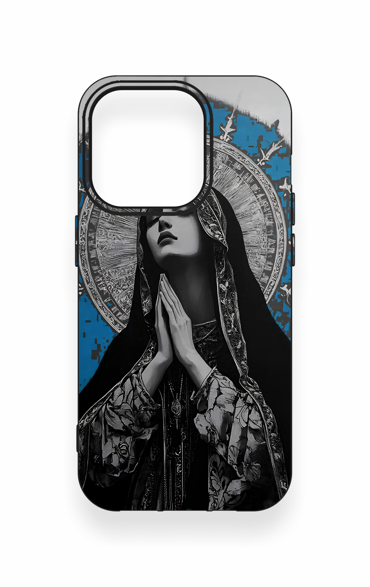 iPhone 14 Pro Uyumlu Rahibe Desenli Silikon Kılıf