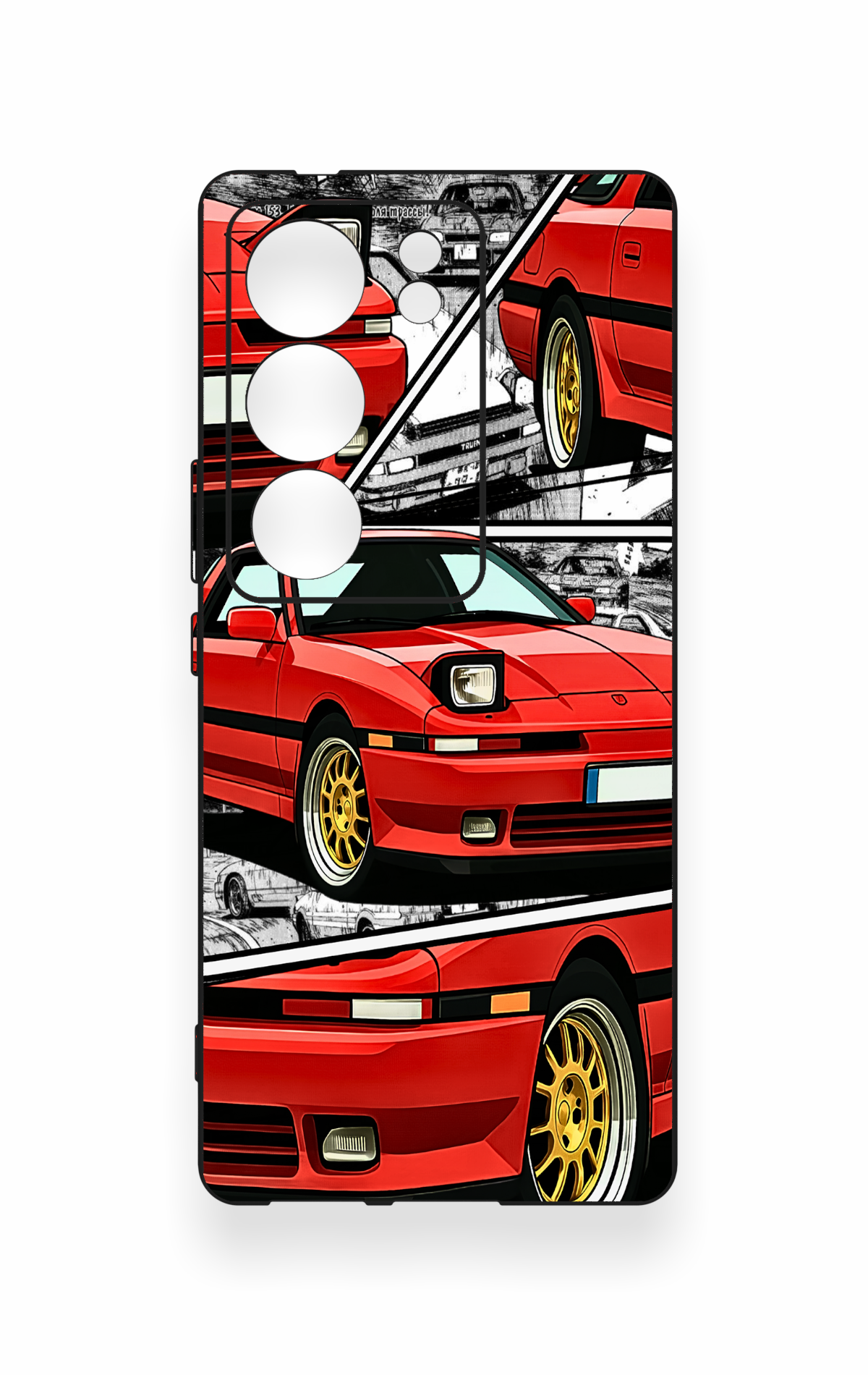 Vivo V29 Uyumlu Kırmızı Supra Desenli Silikon Kılıf