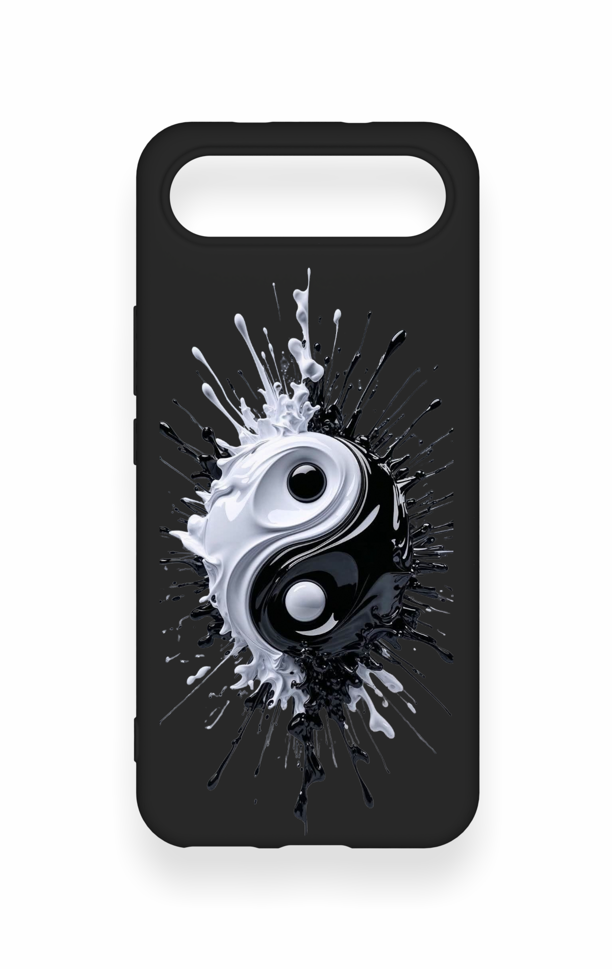 Tecno Spark Slim Uyumlu İyi ve Kötü Desenli Silikon Kılıf